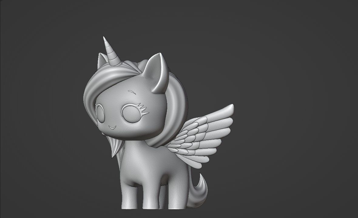 unicorn 3D print model_6