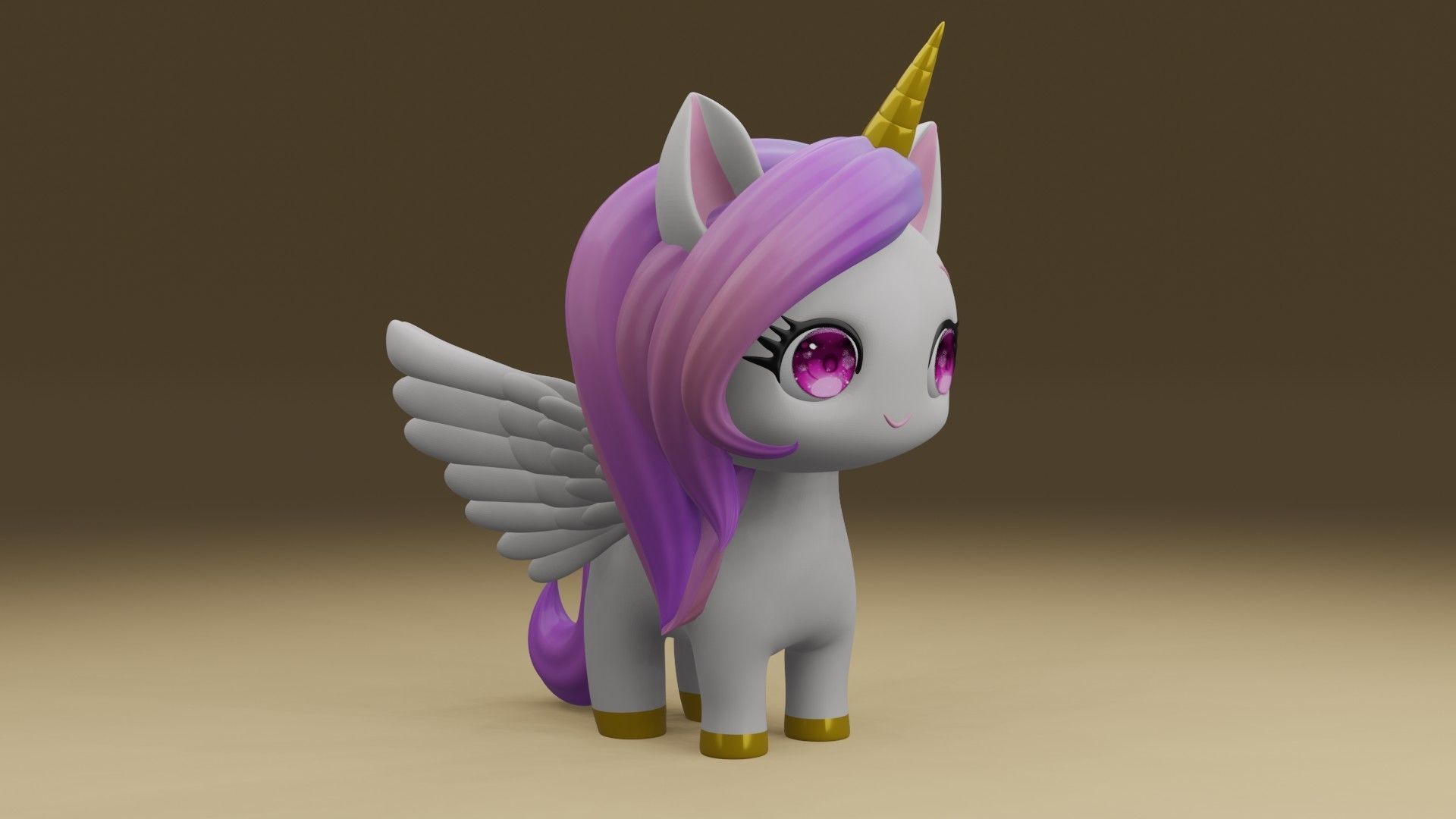 unicorn 3D print model_8