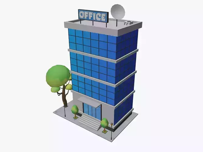 Cartoon Office Building