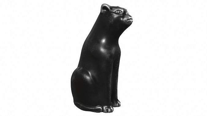 iron cat Low-poly 3D model