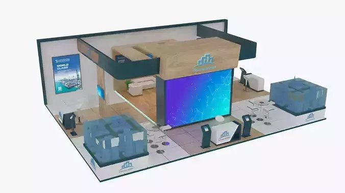 Exhibition booth 3D model