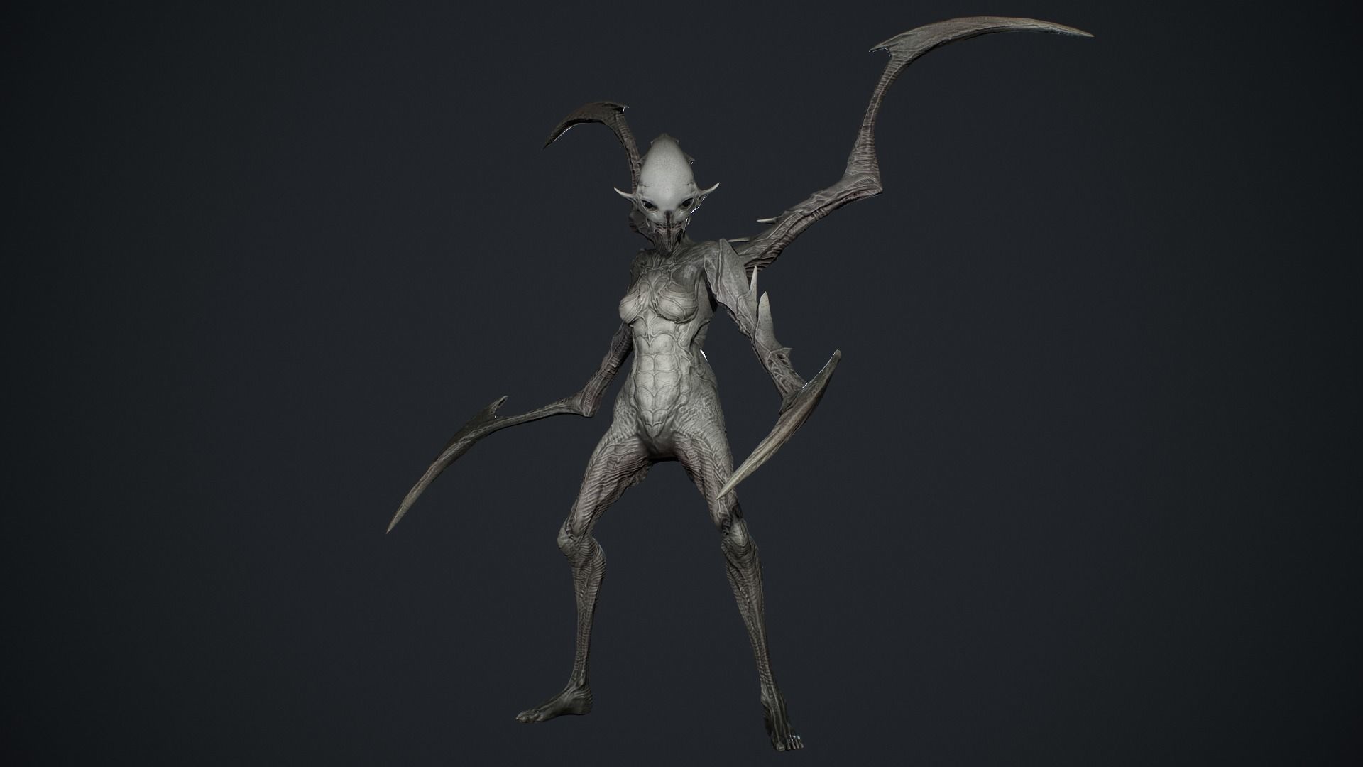 Monster 10 Low-poly 3D model_12