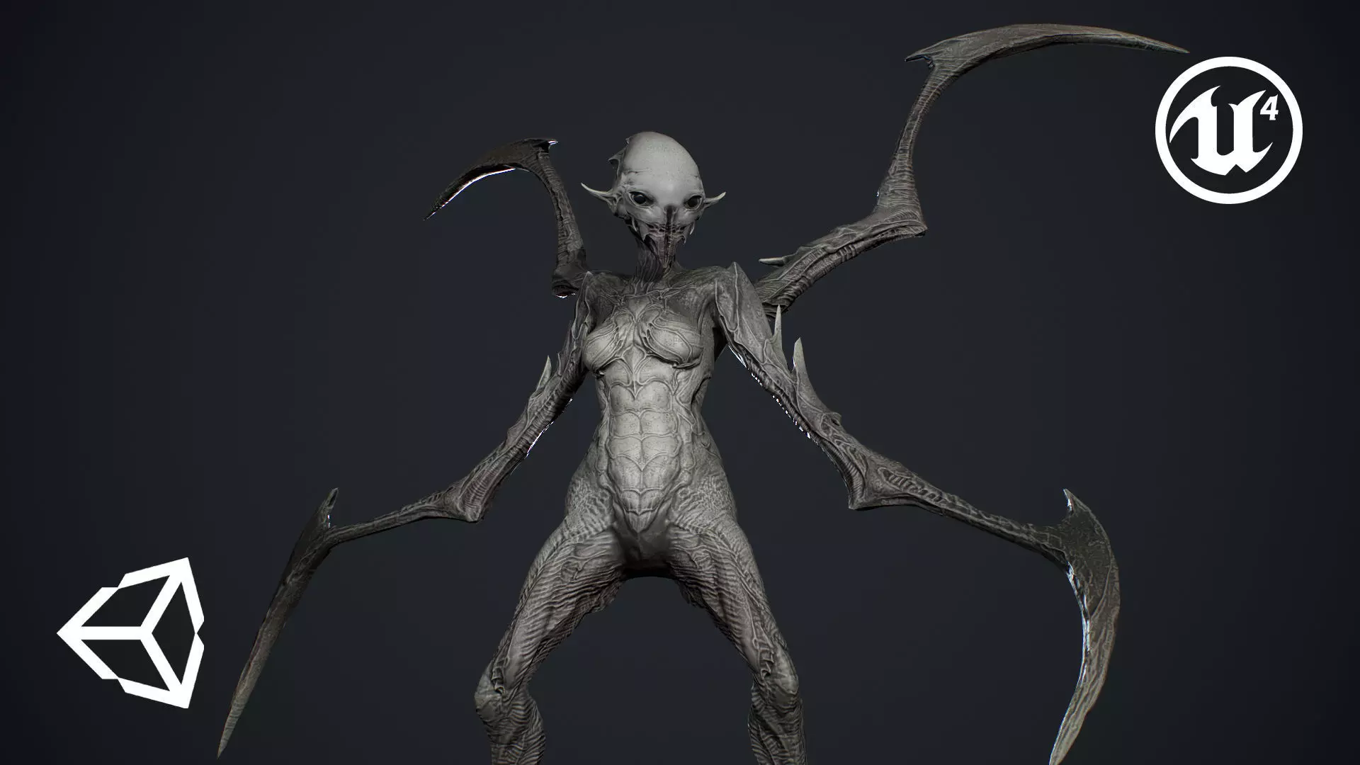 Monster 10 Low-poly 3D model_0