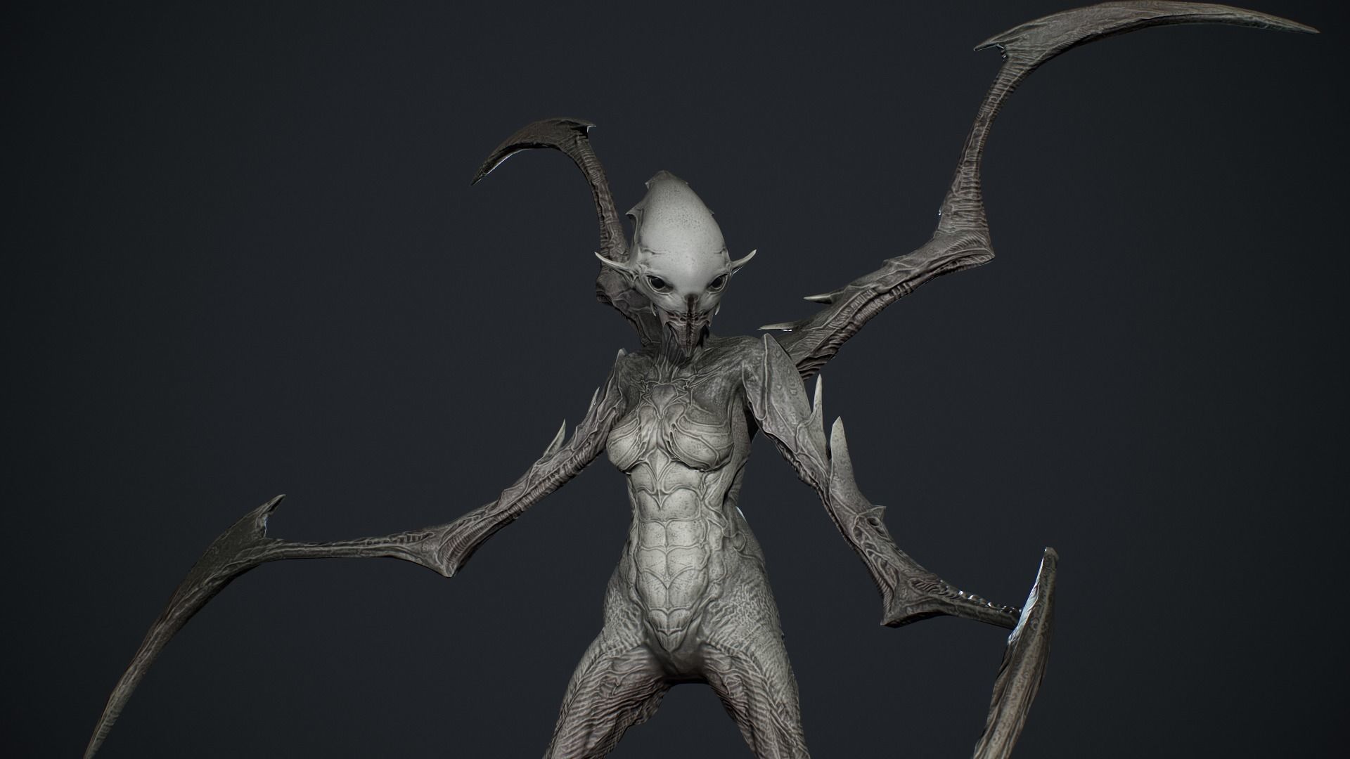 Monster 10 Low-poly 3D model_11