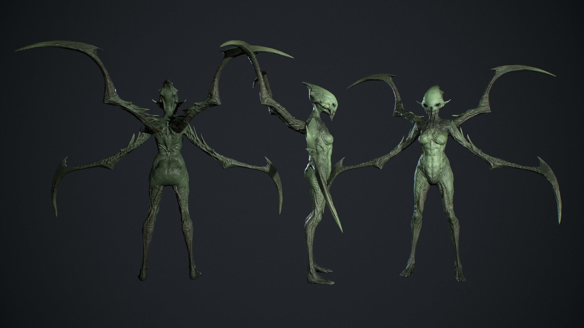 Monster 10 Low-poly 3D model_8