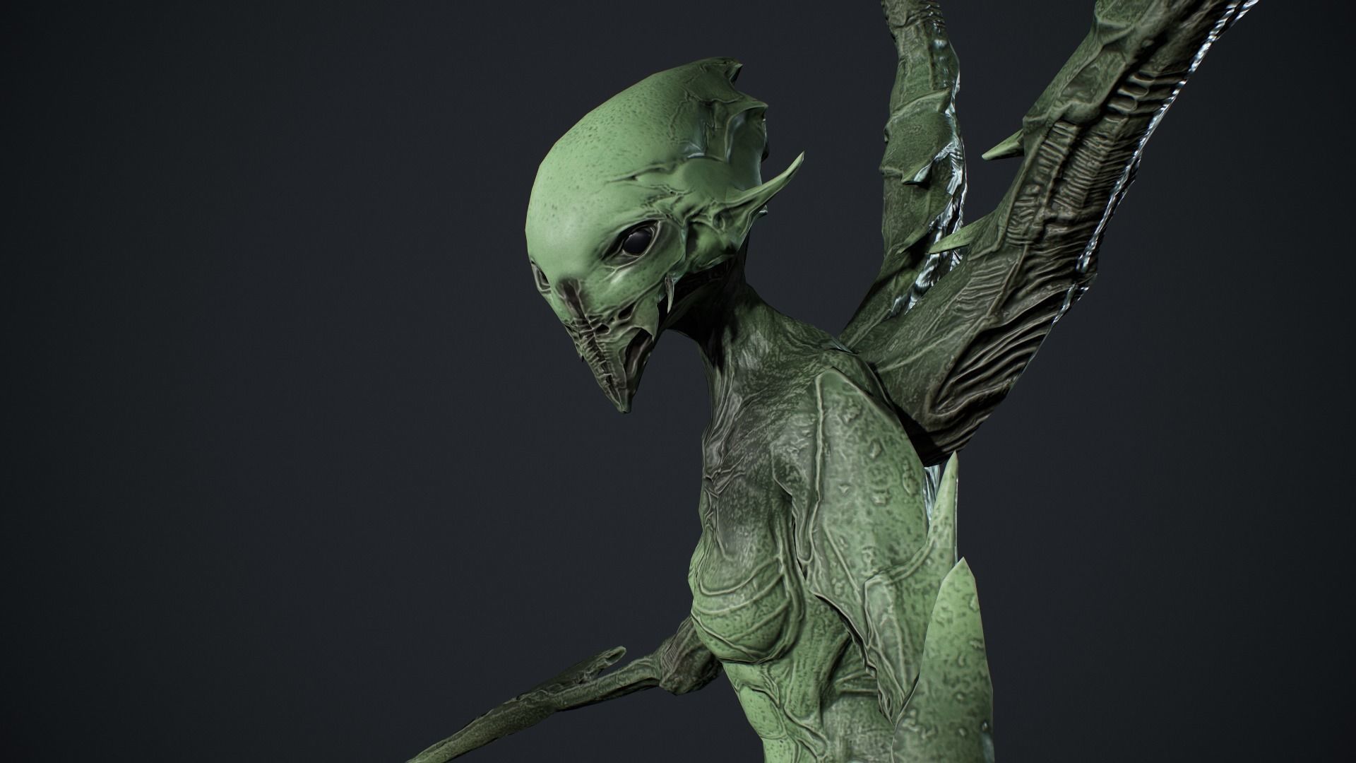 Monster 10 Low-poly 3D model_14