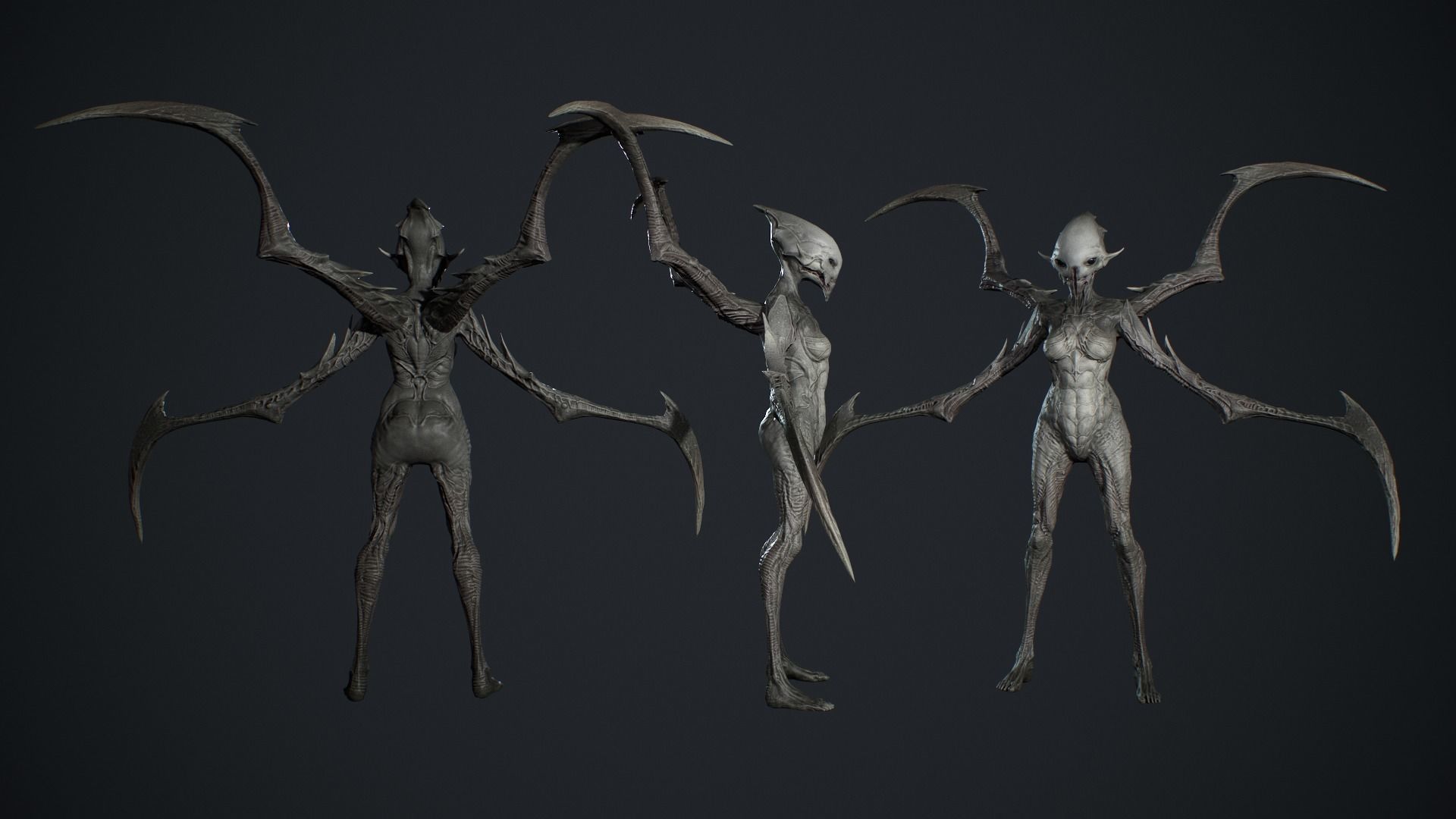 Monster 10 Low-poly 3D model_7