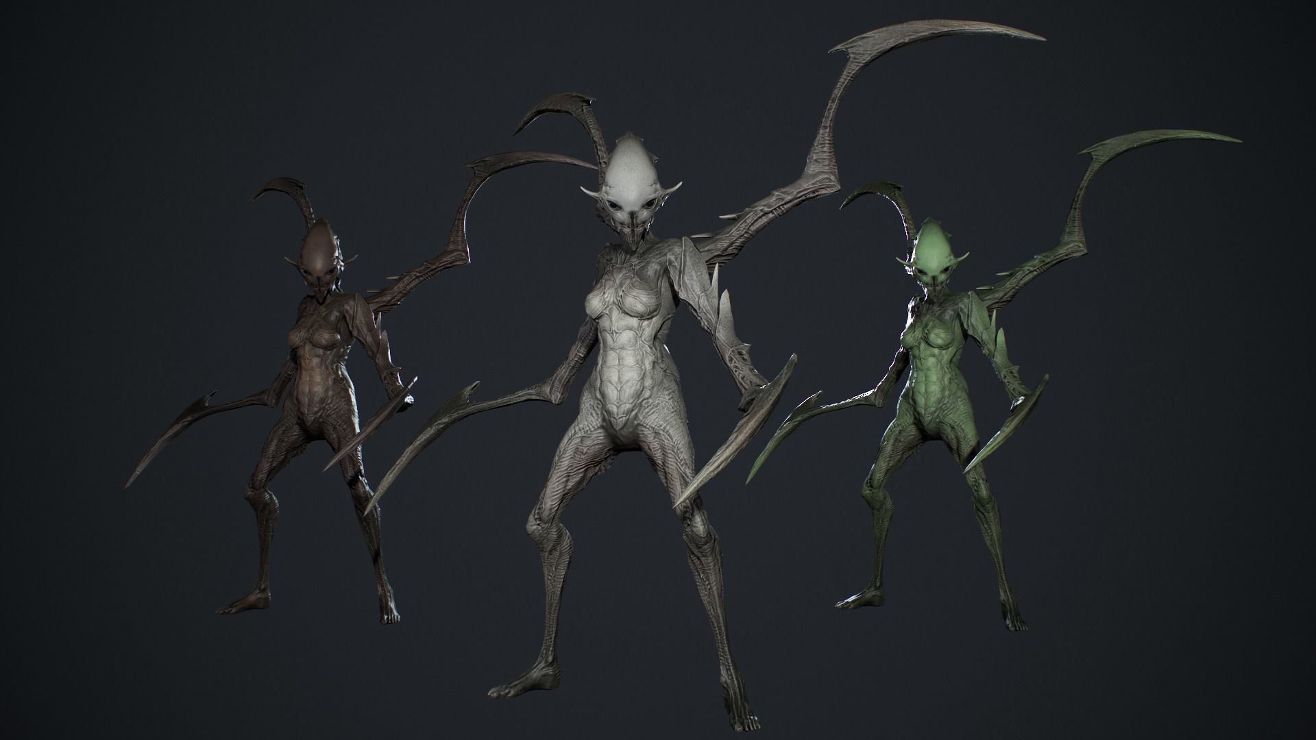 Monster 10 Low-poly 3D model_6