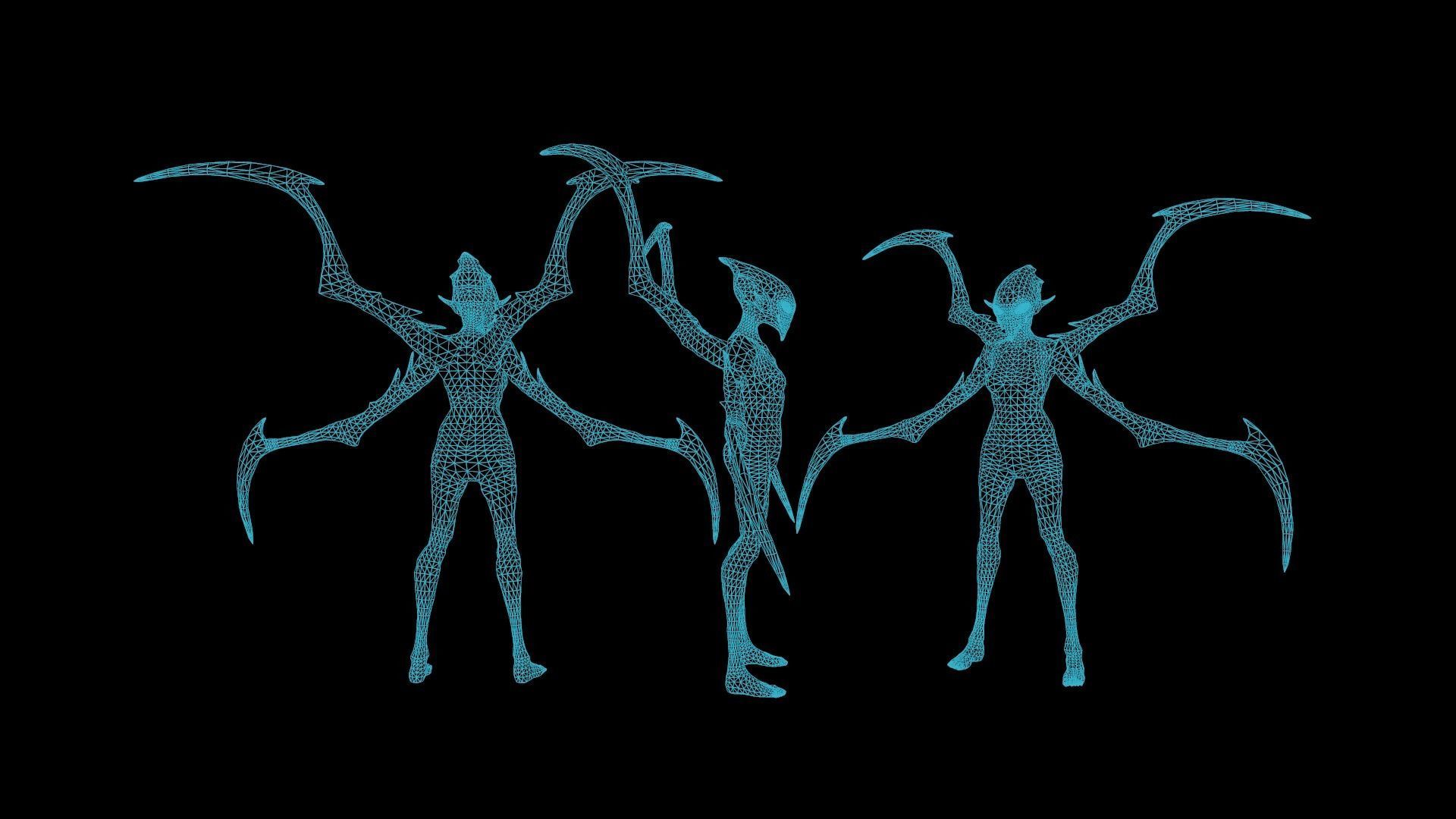 Monster 10 Low-poly 3D model_10