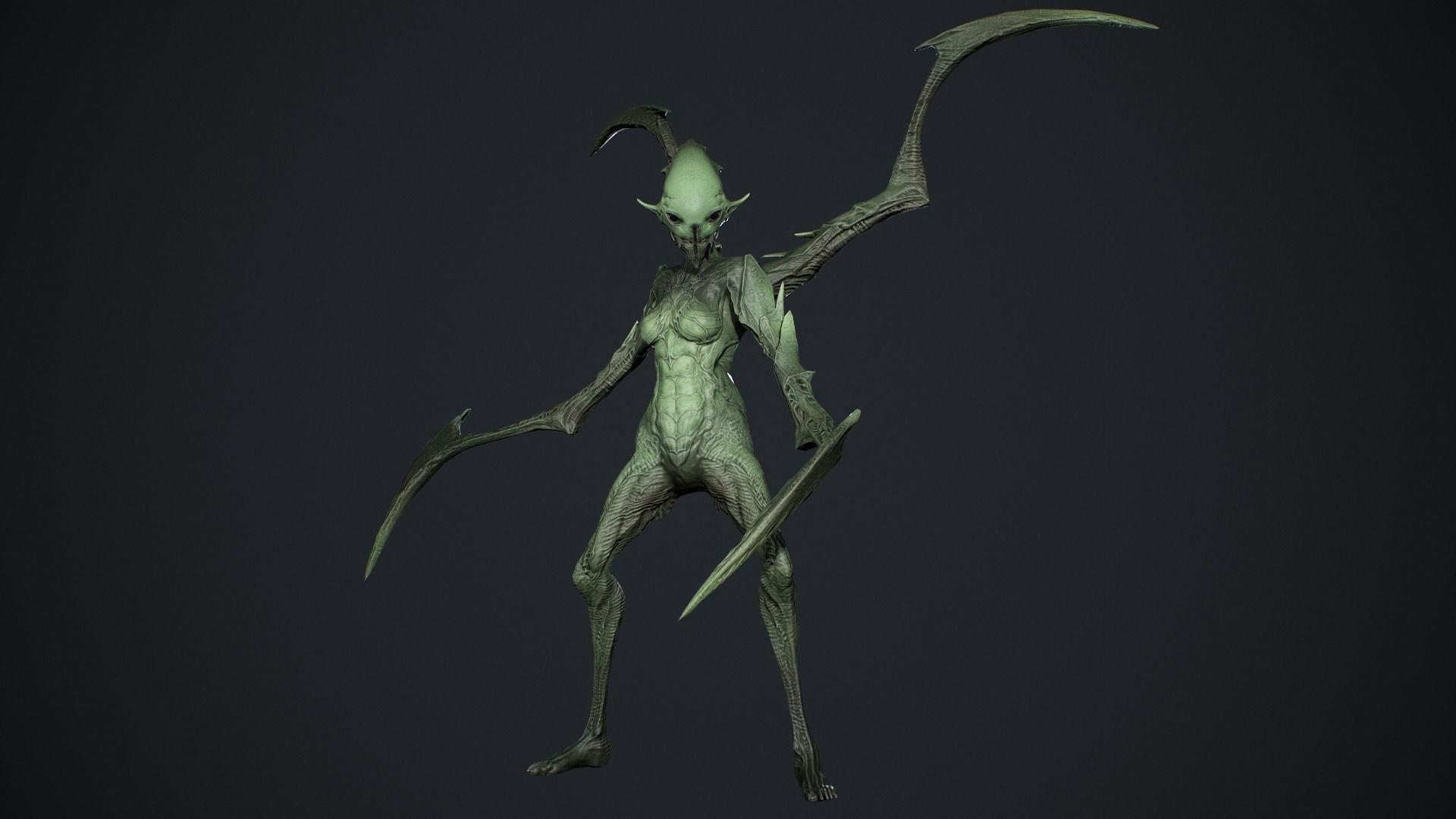 Monster 10 Low-poly 3D model_13