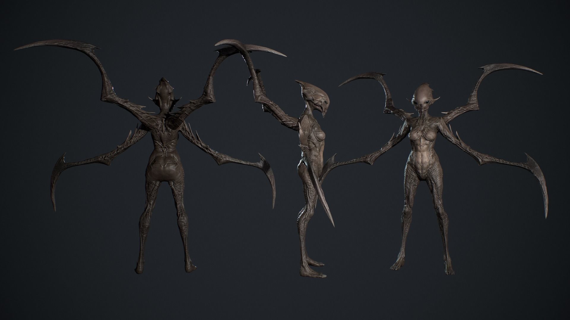 Monster 10 Low-poly 3D model_9