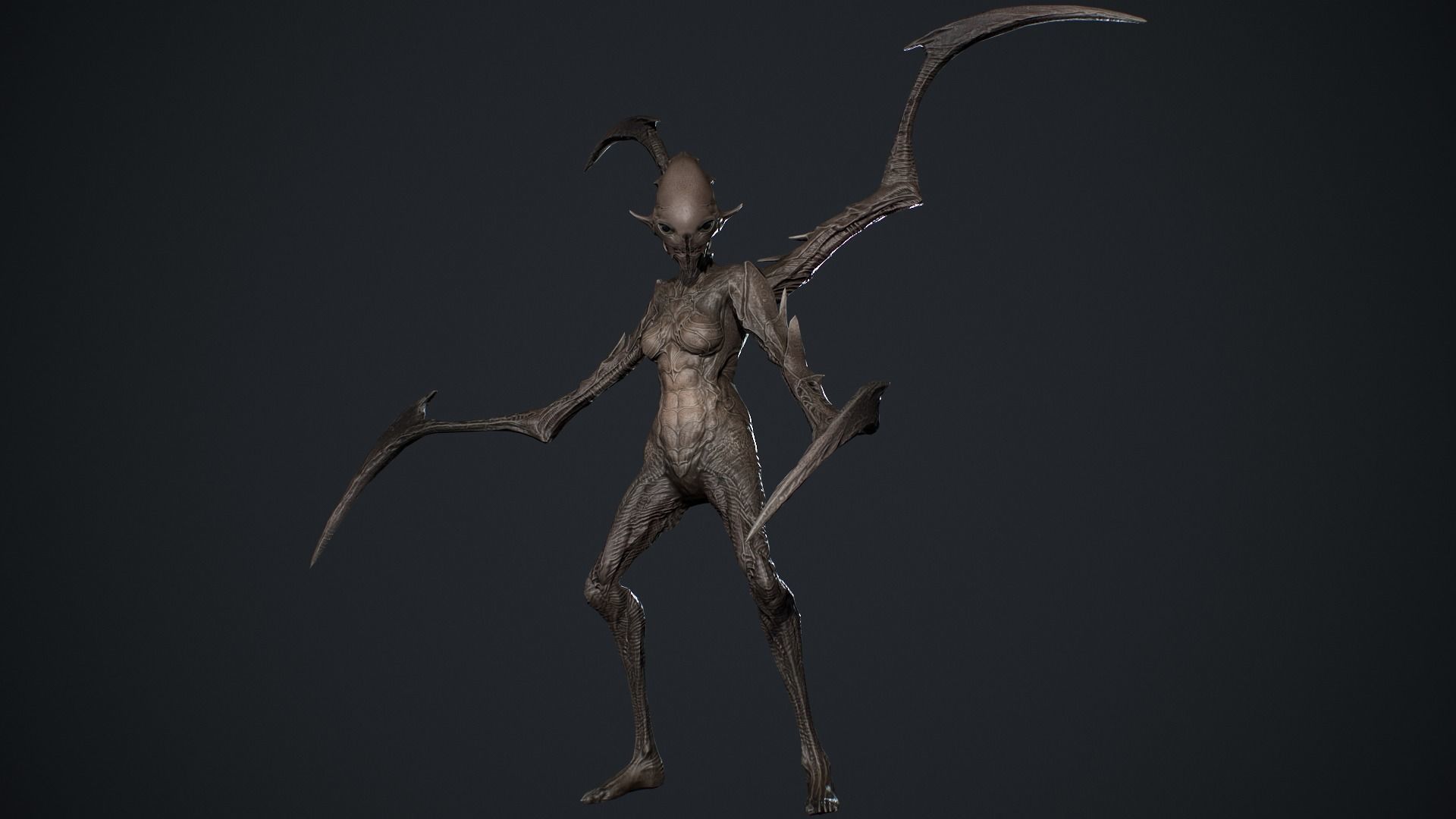 Monster 10 Low-poly 3D model_17