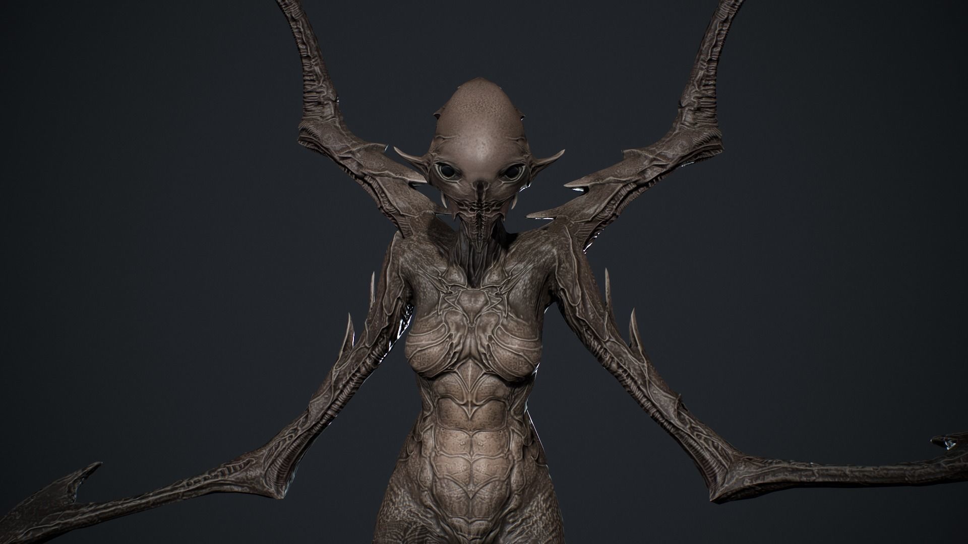 Monster 10 Low-poly 3D model_16