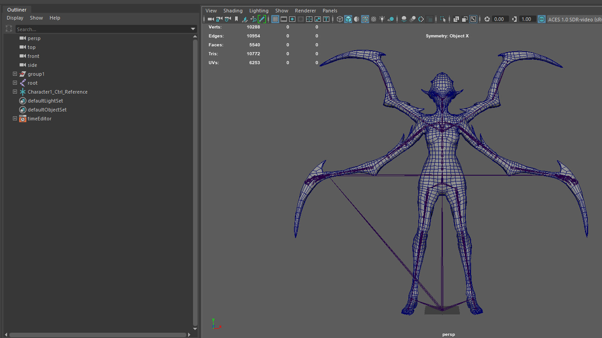 Monster 10 Low-poly 3D model_28
