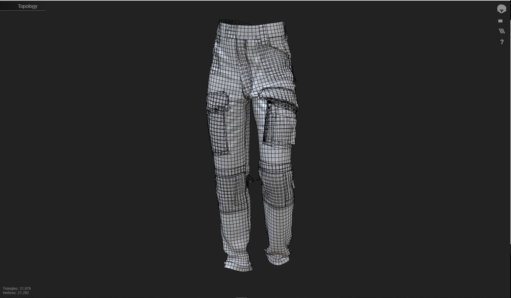 GEN2 TACTICAL PANTS KANGAROO male pose17 3D model 3D model_16
