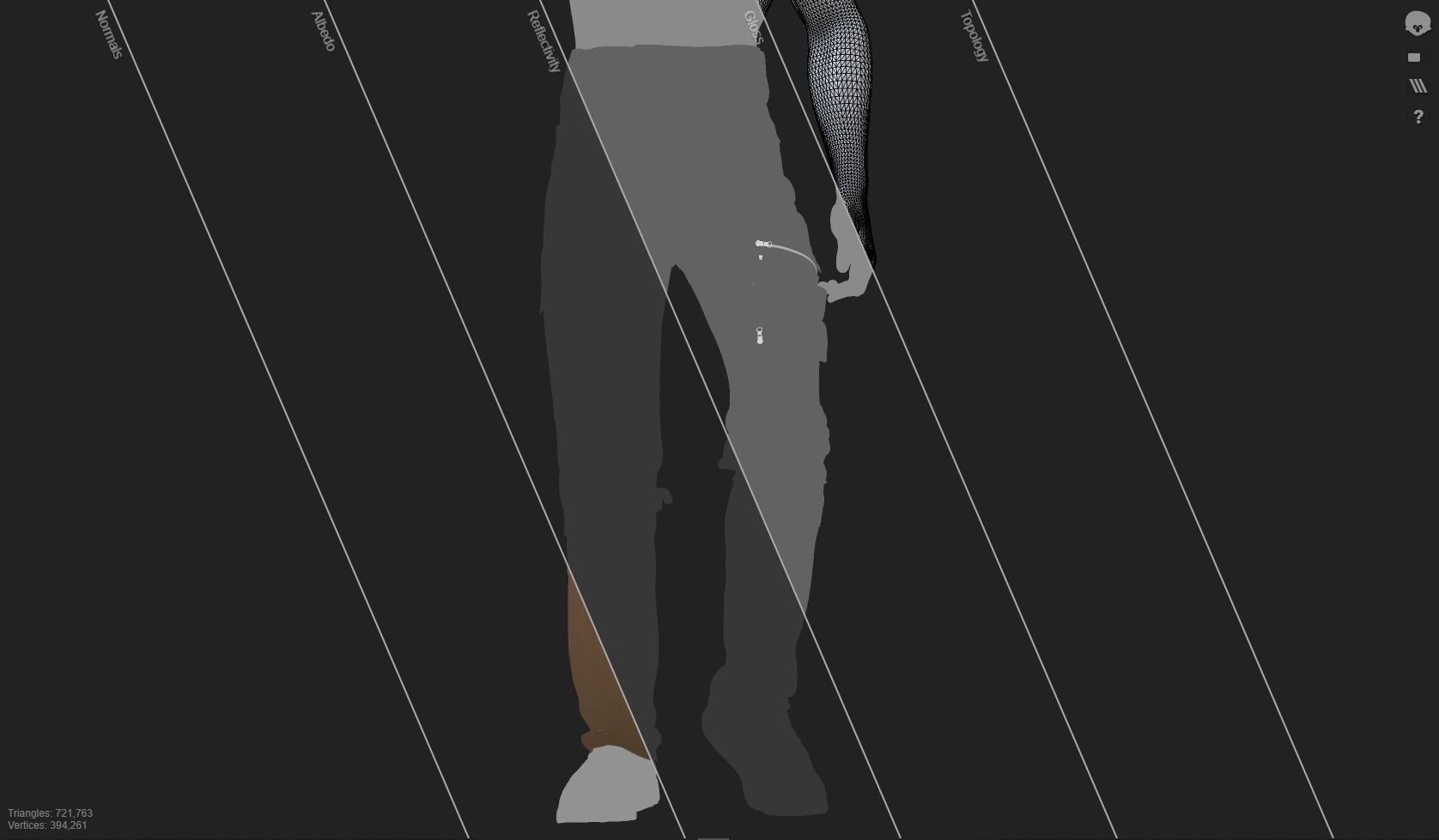 GEN2 TACTICAL PANTS KANGAROO male pose17 3D model 3D model_9