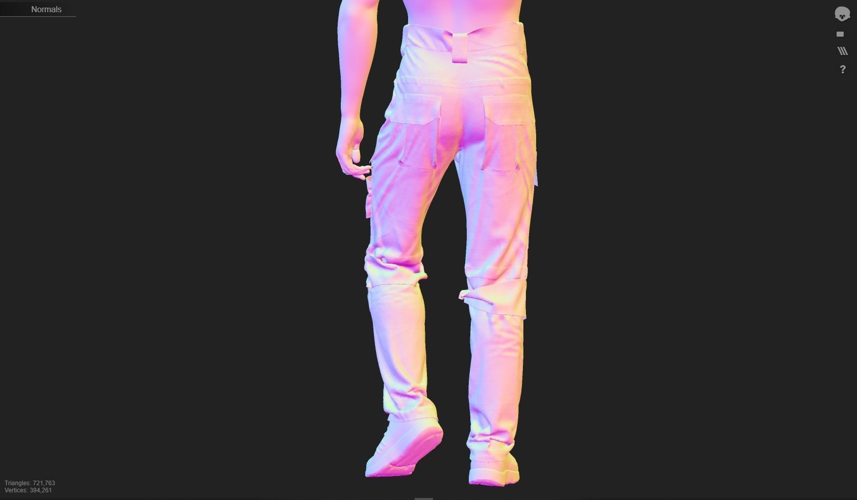 GEN2 TACTICAL PANTS KANGAROO male pose17 3D model 3D model_12