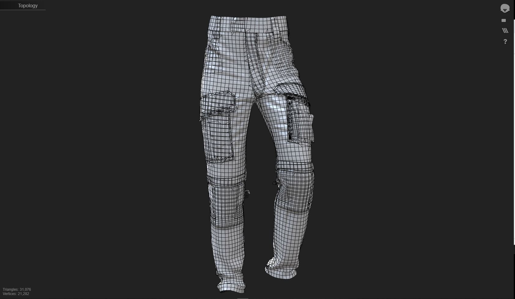 GEN2 TACTICAL PANTS KANGAROO male pose17 3D model 3D model_19