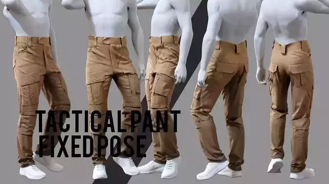 GEN2 TACTICAL PANTS KANGAROO male pose17 3D model