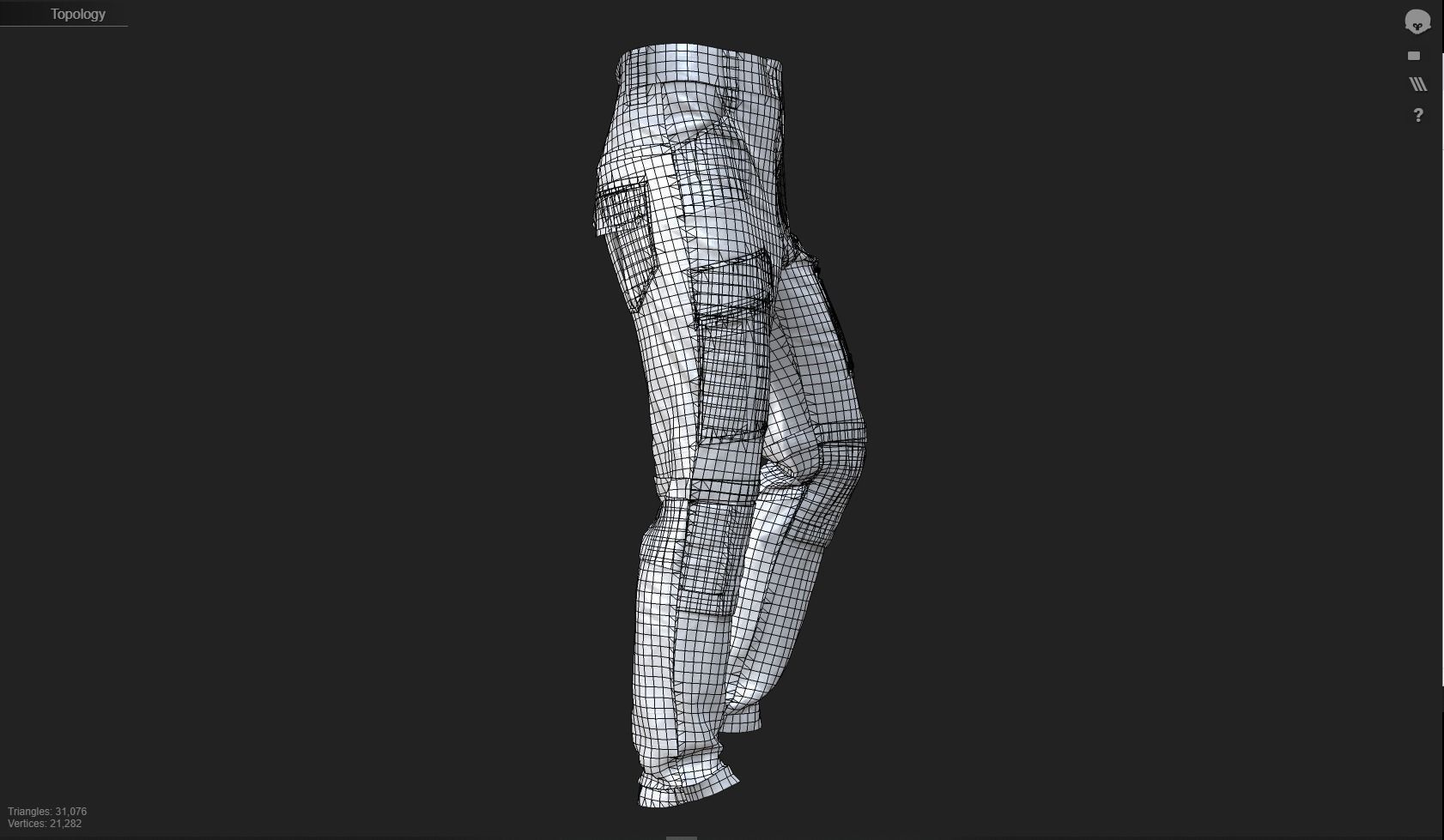 GEN2 TACTICAL PANTS KANGAROO male pose17 3D model 3D model_17