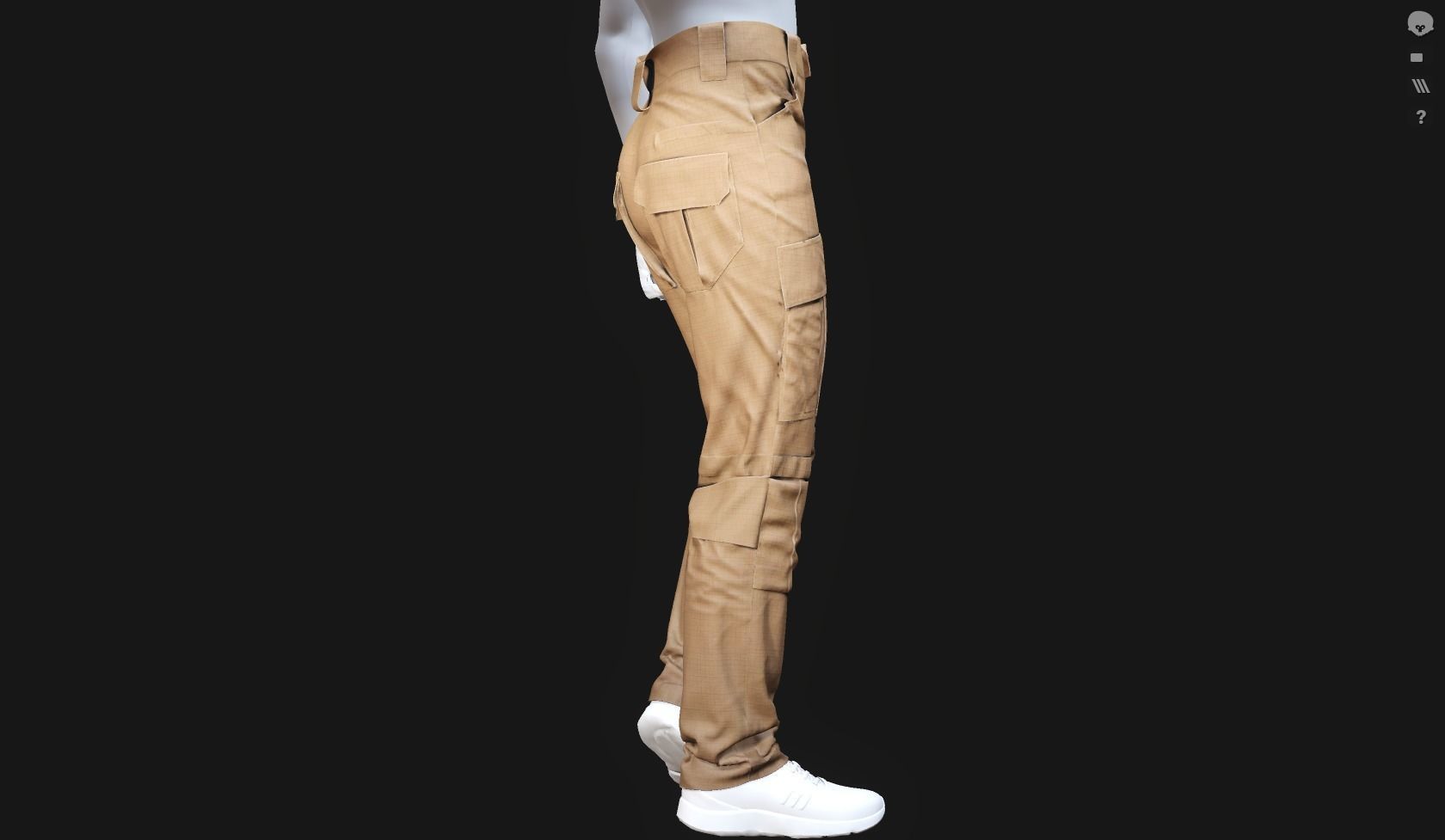 GEN2 TACTICAL PANTS KANGAROO male pose17 3D model 3D model_8