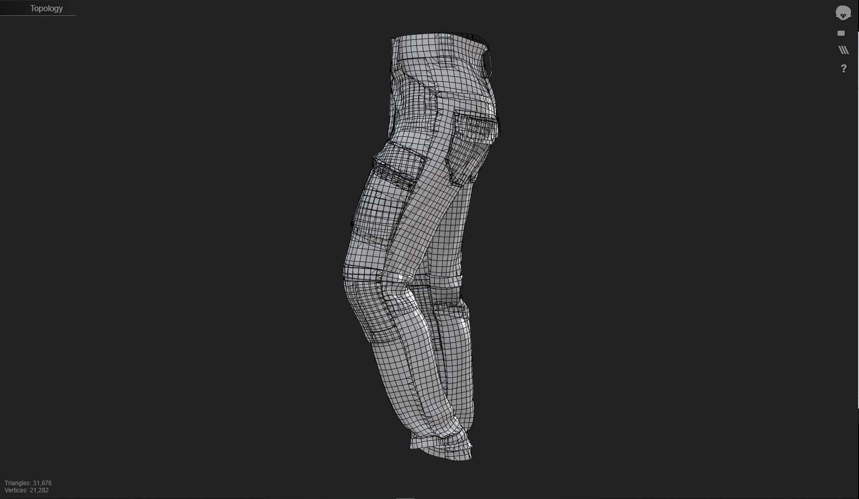 GEN2 TACTICAL PANTS KANGAROO male pose17 3D model 3D model_15