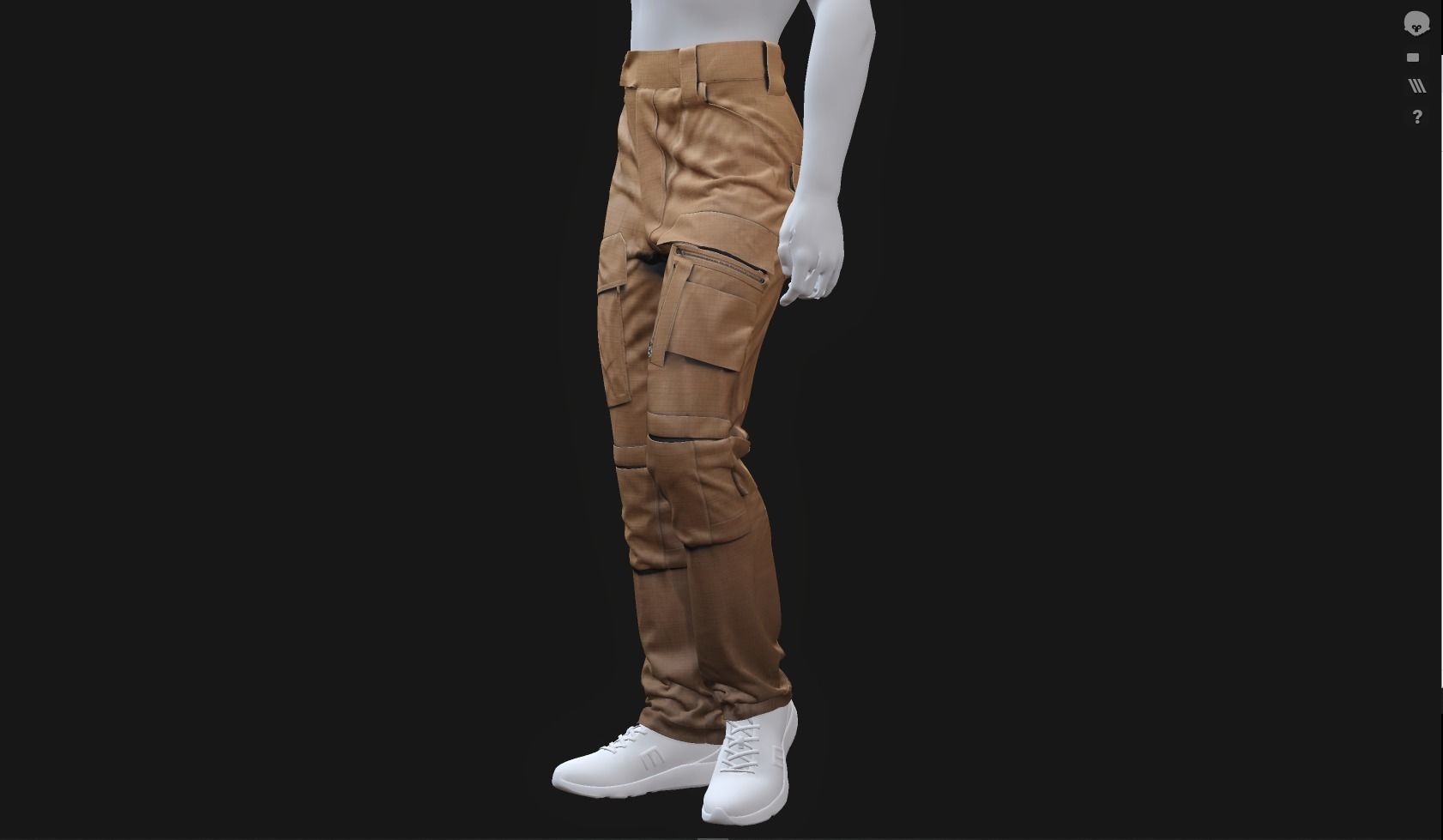 GEN2 TACTICAL PANTS KANGAROO male pose17 3D model 3D model_6