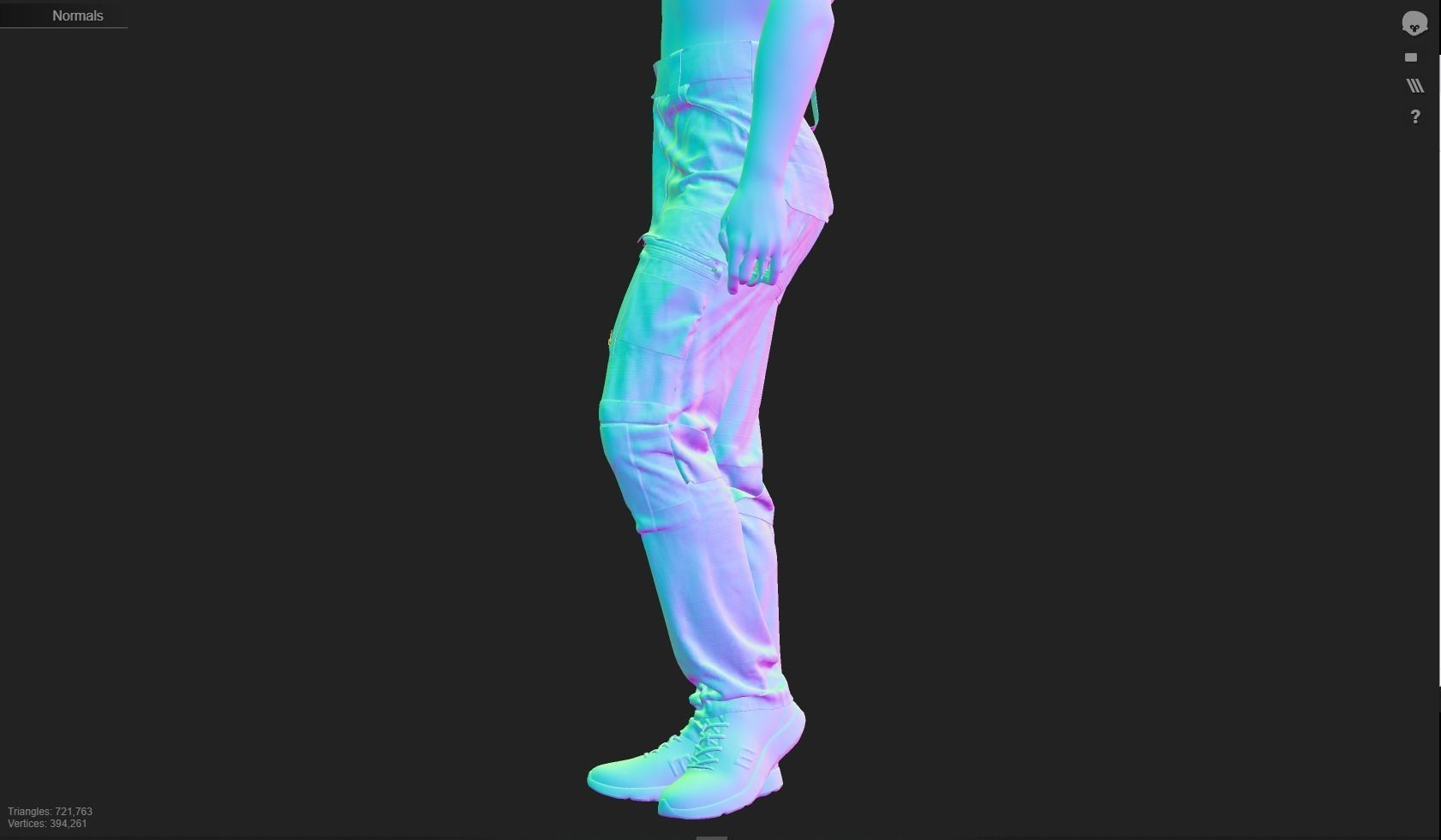 GEN2 TACTICAL PANTS KANGAROO male pose17 3D model 3D model_13