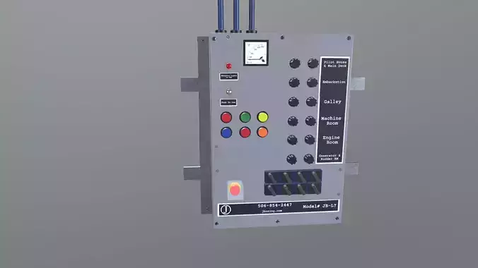 Emergency Switch Panel 3D model