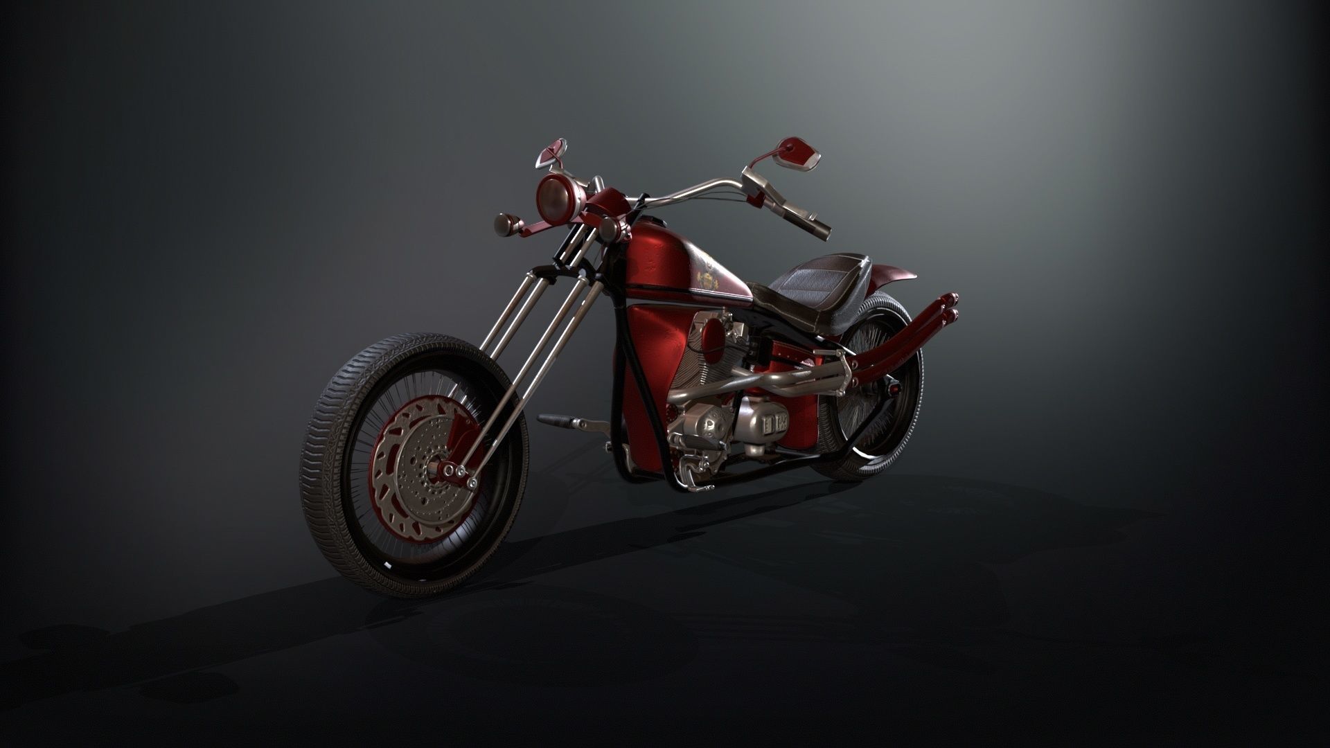 ZombieBiker Low-poly 3D model_18