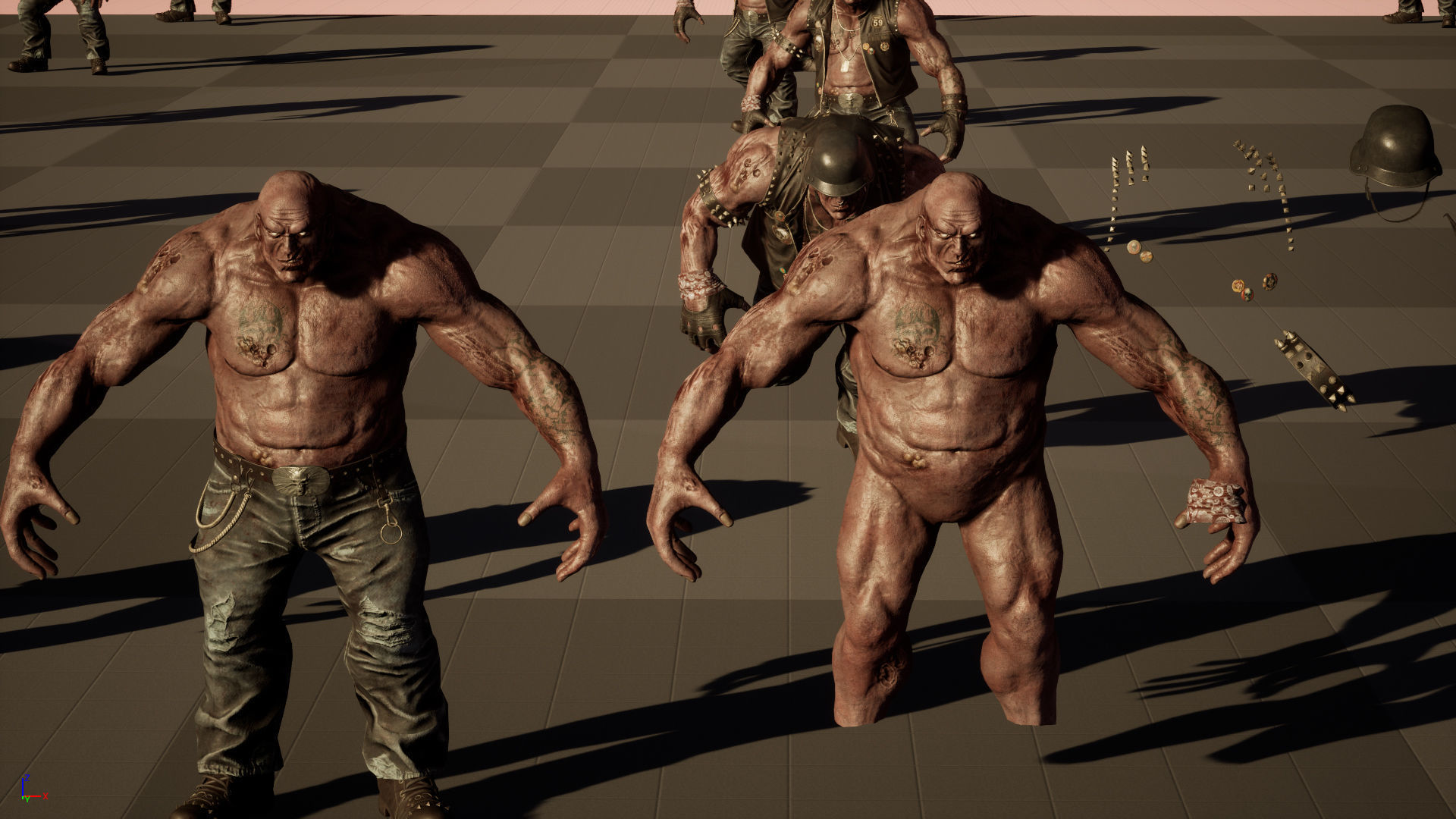 ZombieBiker Low-poly 3D model_47