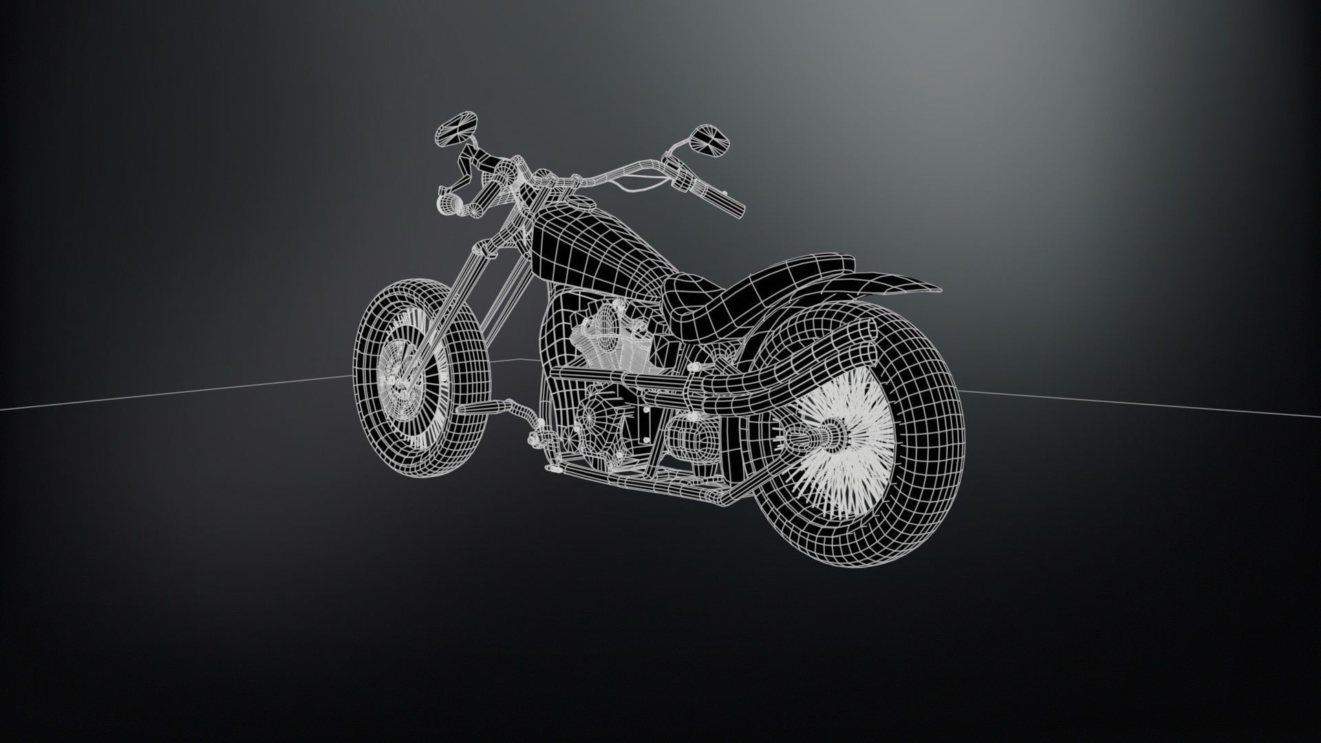 ZombieBiker Low-poly 3D model_12