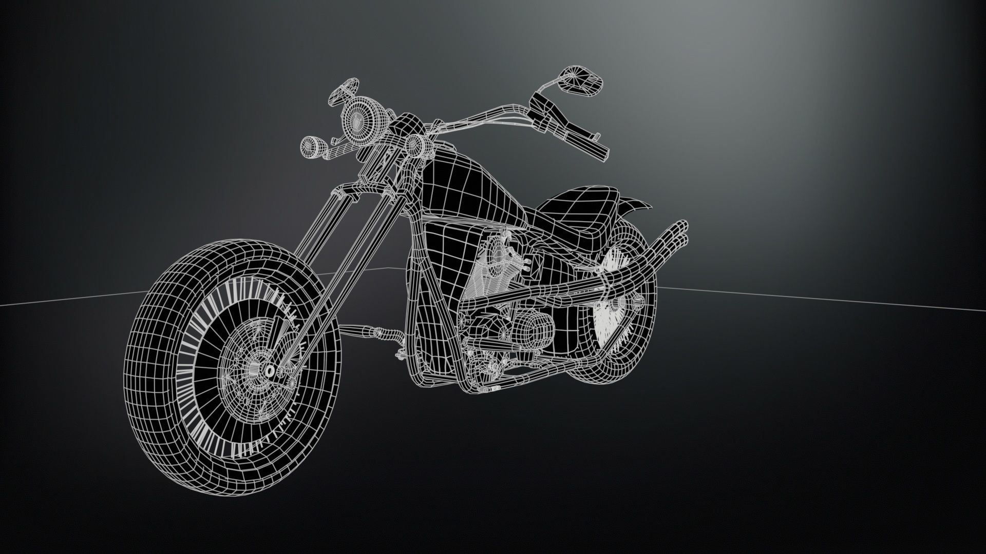 ZombieBiker Low-poly 3D model_13