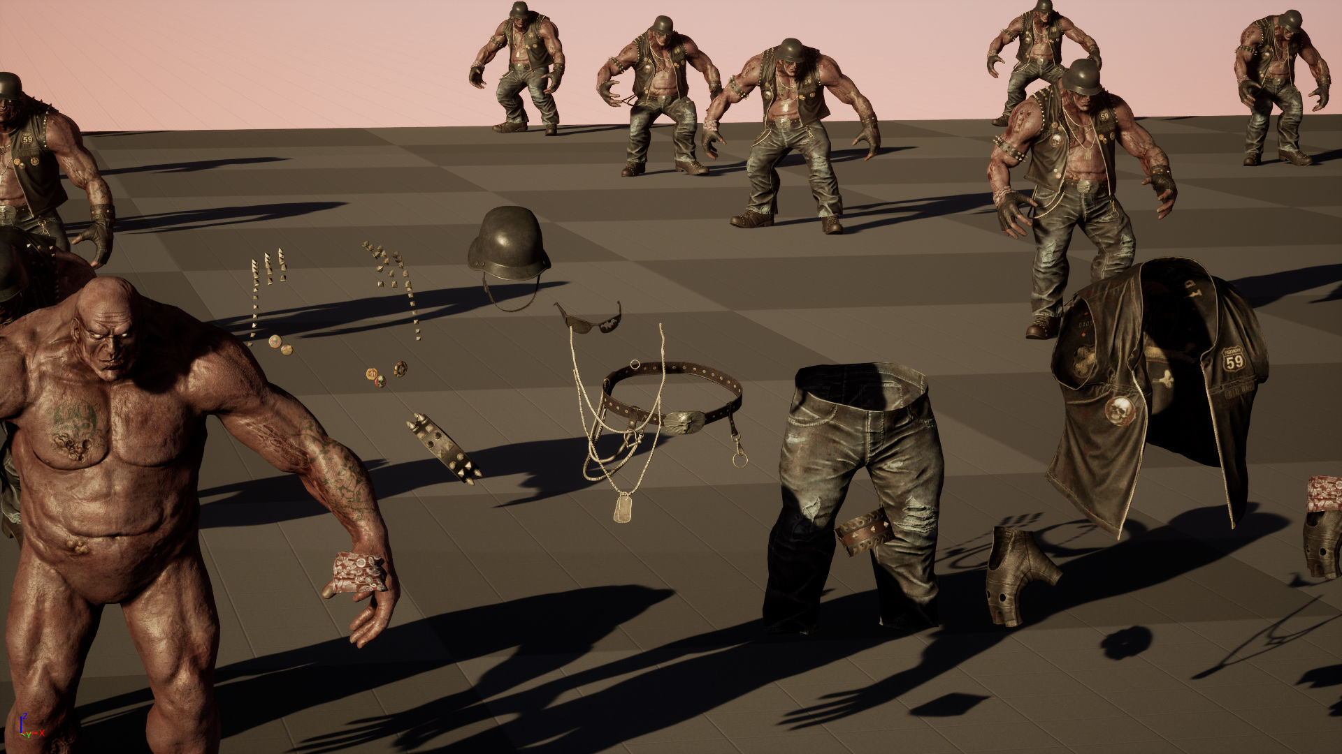 ZombieBiker Low-poly 3D model_48