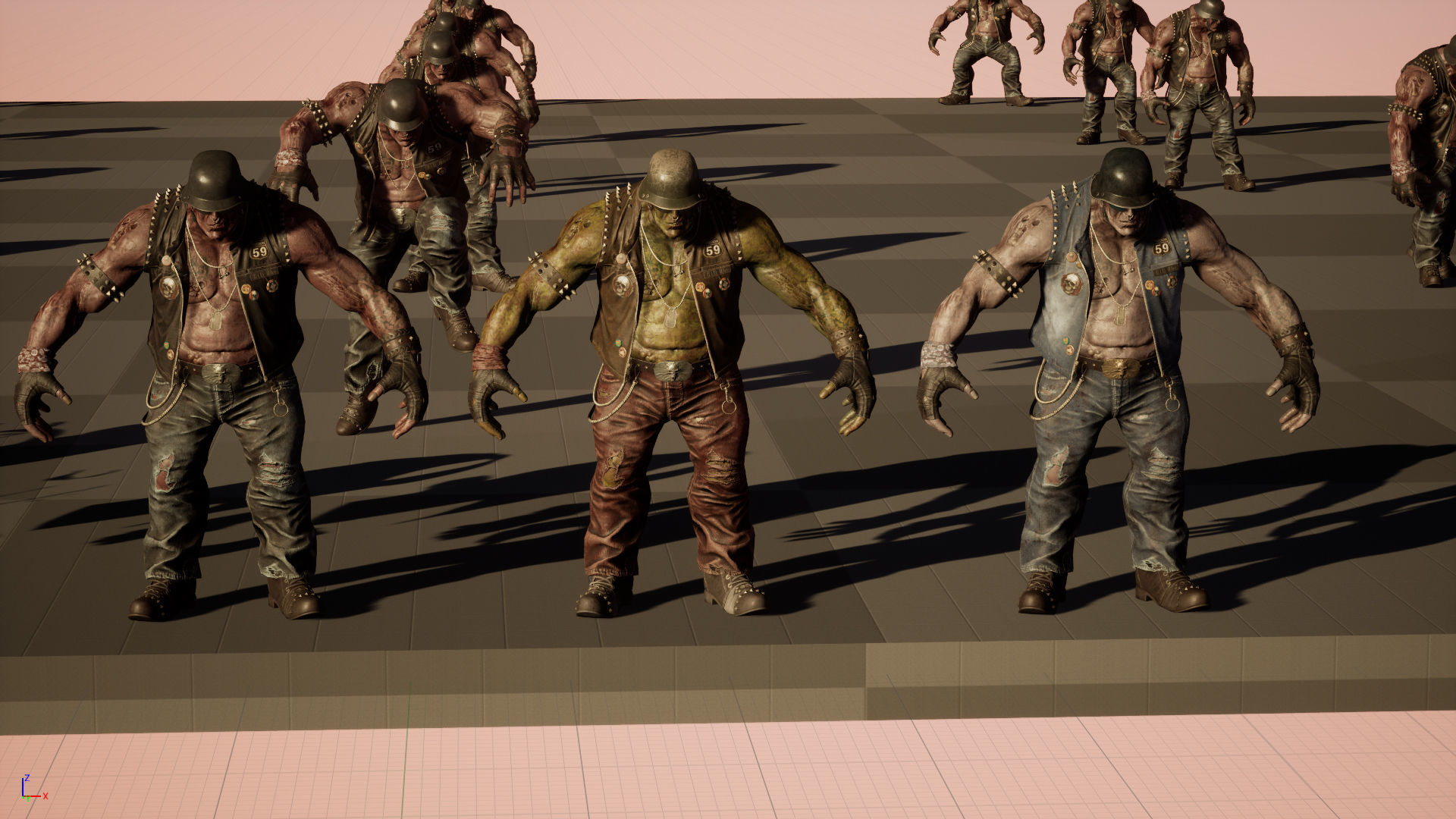 ZombieBiker Low-poly 3D model_50