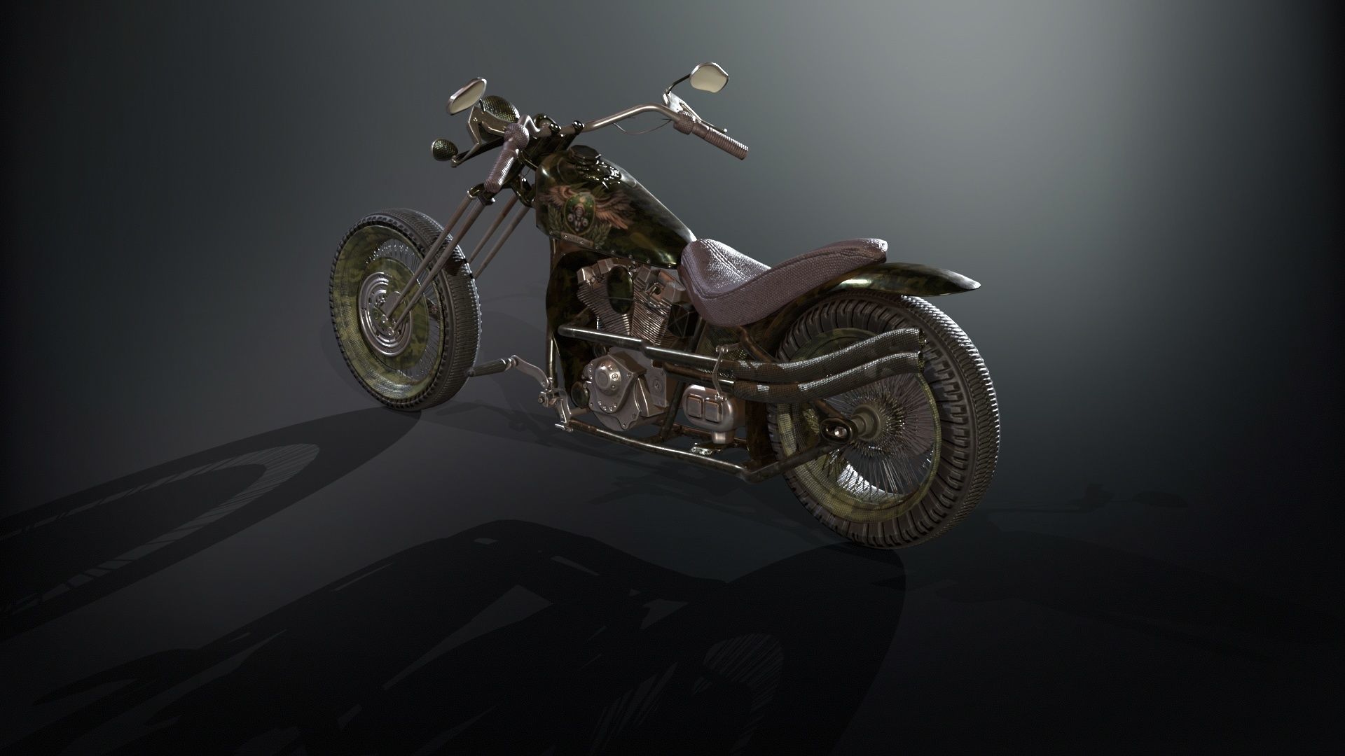 ZombieBiker Low-poly 3D model_16