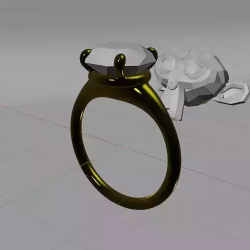 RingDiamond 3D print model