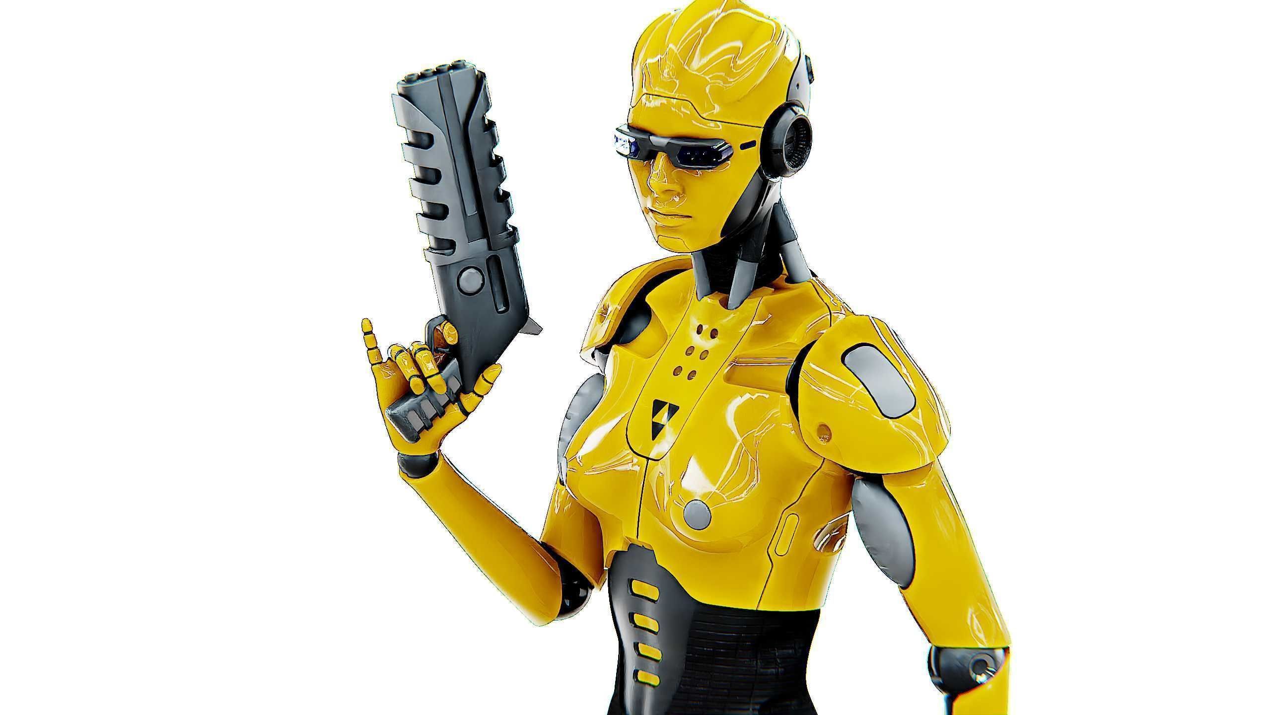 ANDROID GENOVA-X  Rigged for Unreal Engine - Unity - MIXAMO 3D model_22