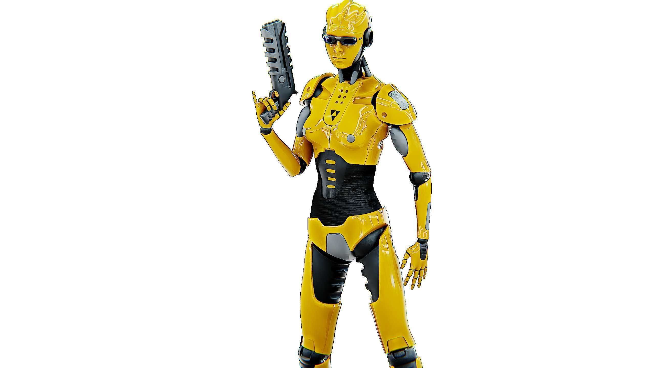 ANDROID GENOVA-X  Rigged for Unreal Engine - Unity - MIXAMO 3D model_21