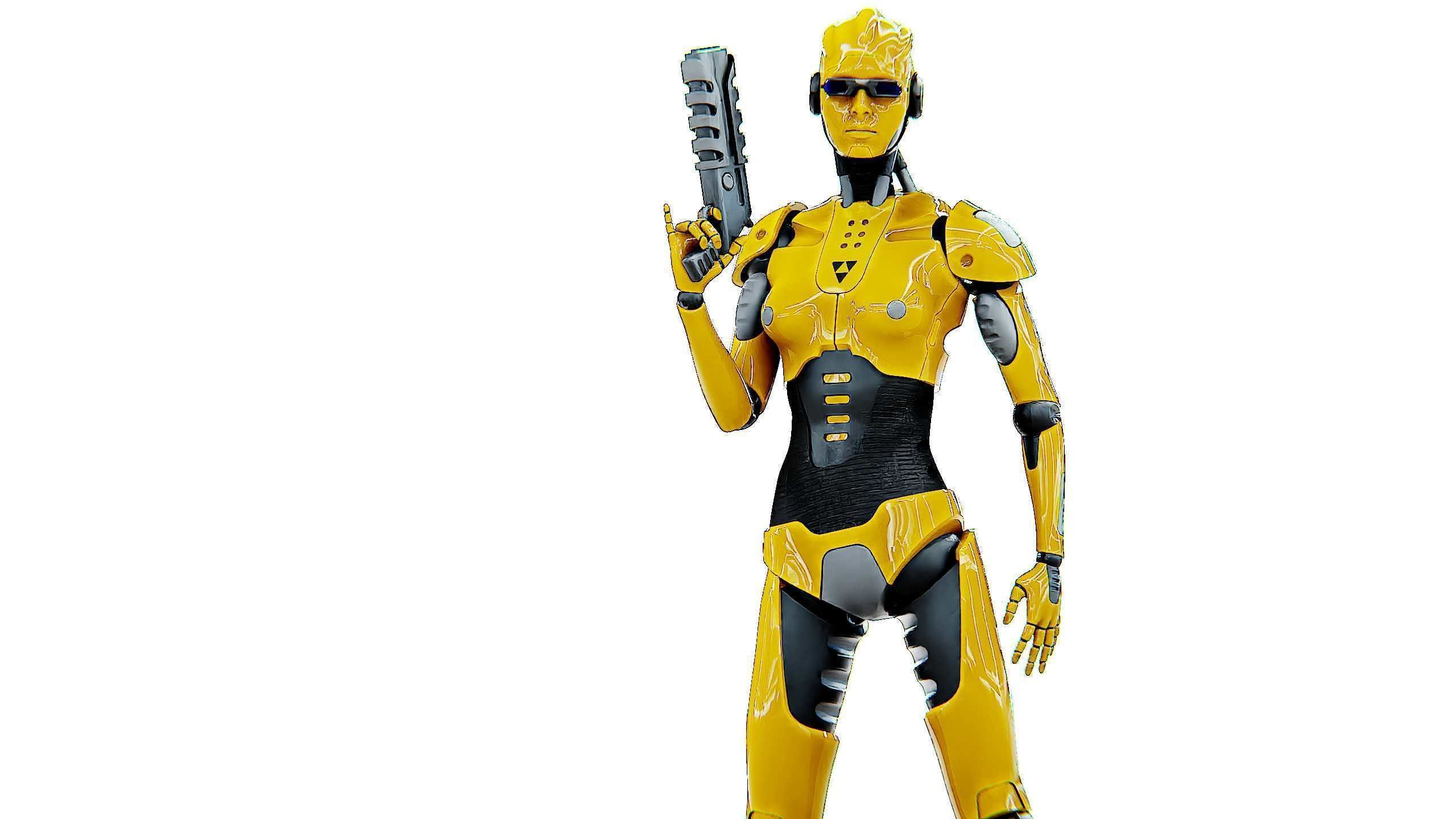 ANDROID GENOVA-X  Rigged for Unreal Engine - Unity - MIXAMO 3D model_2