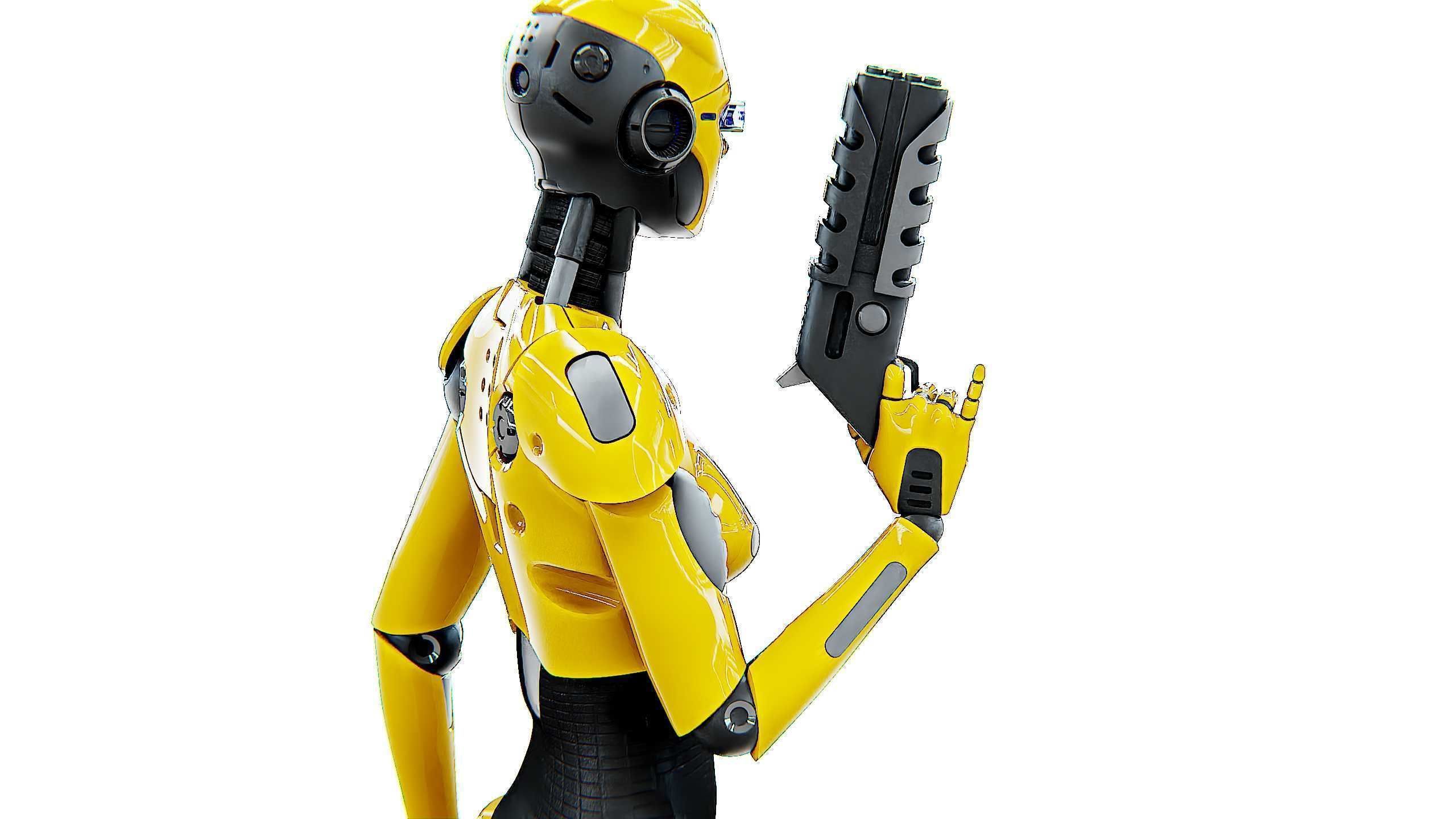 ANDROID GENOVA-X  Rigged for Unreal Engine - Unity - MIXAMO 3D model_25