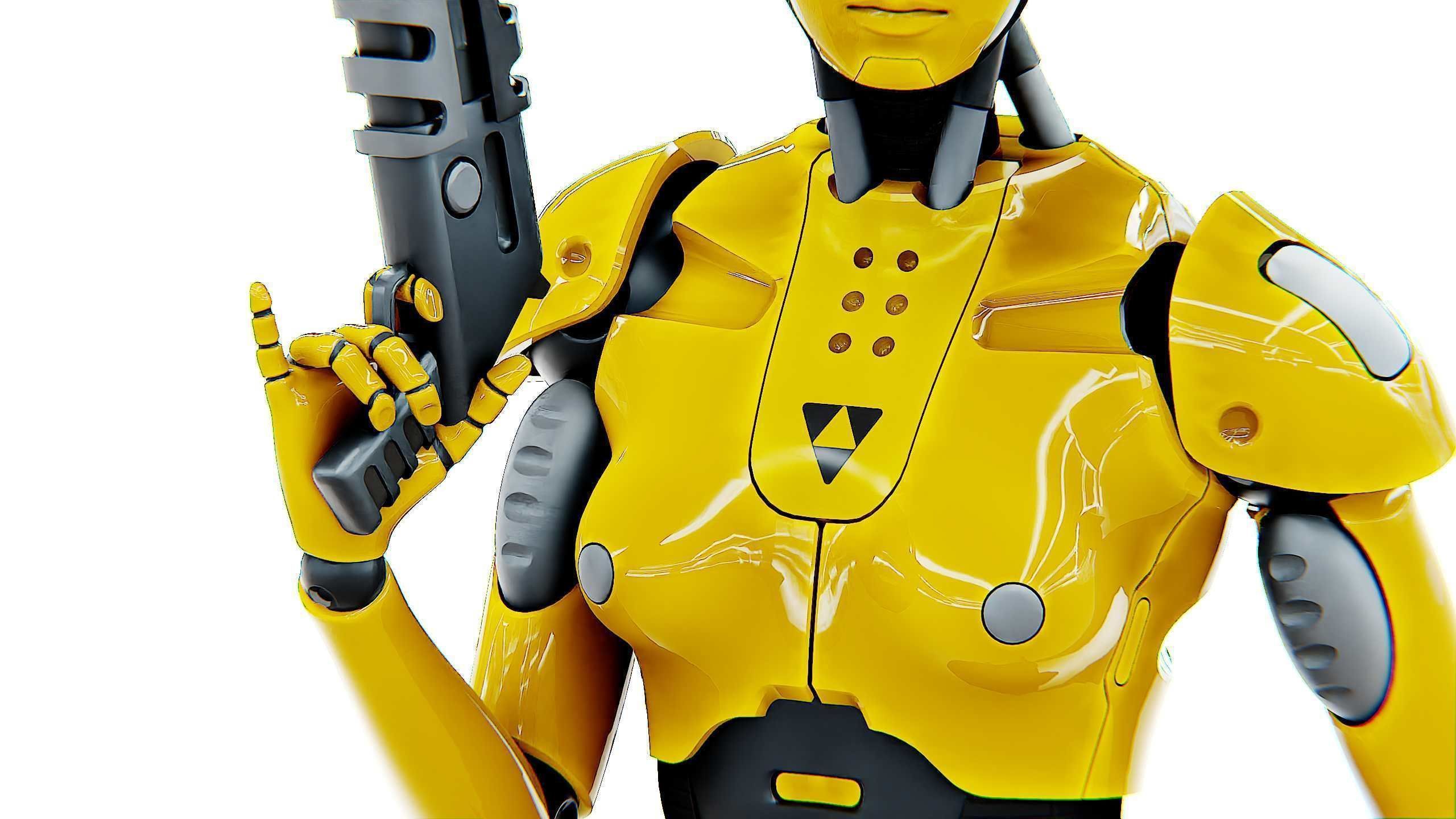 ANDROID GENOVA-X  Rigged for Unreal Engine - Unity - MIXAMO 3D model_29