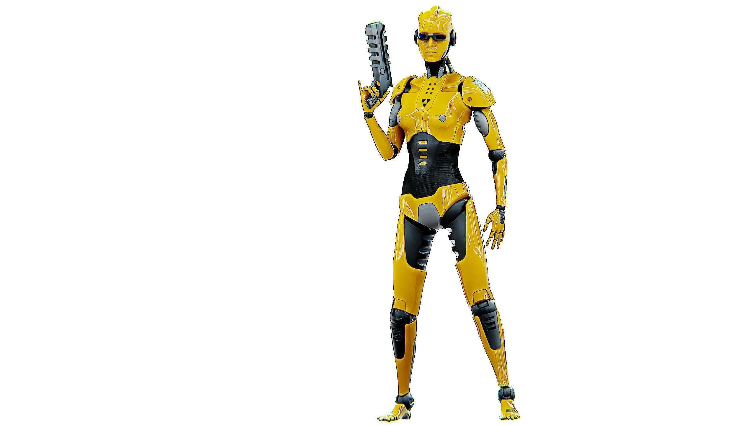 ANDROID GENOVA-X  Rigged for Unreal Engine - Unity - MIXAMO 3D model_3