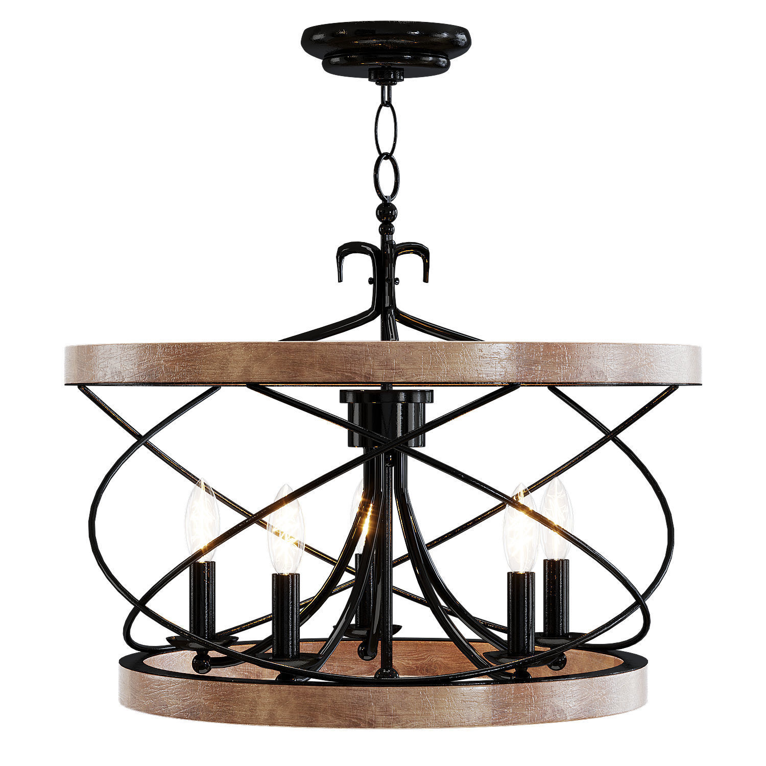 Ambrose 5 Chandelier Light by Laurel Foundry 3D model_3