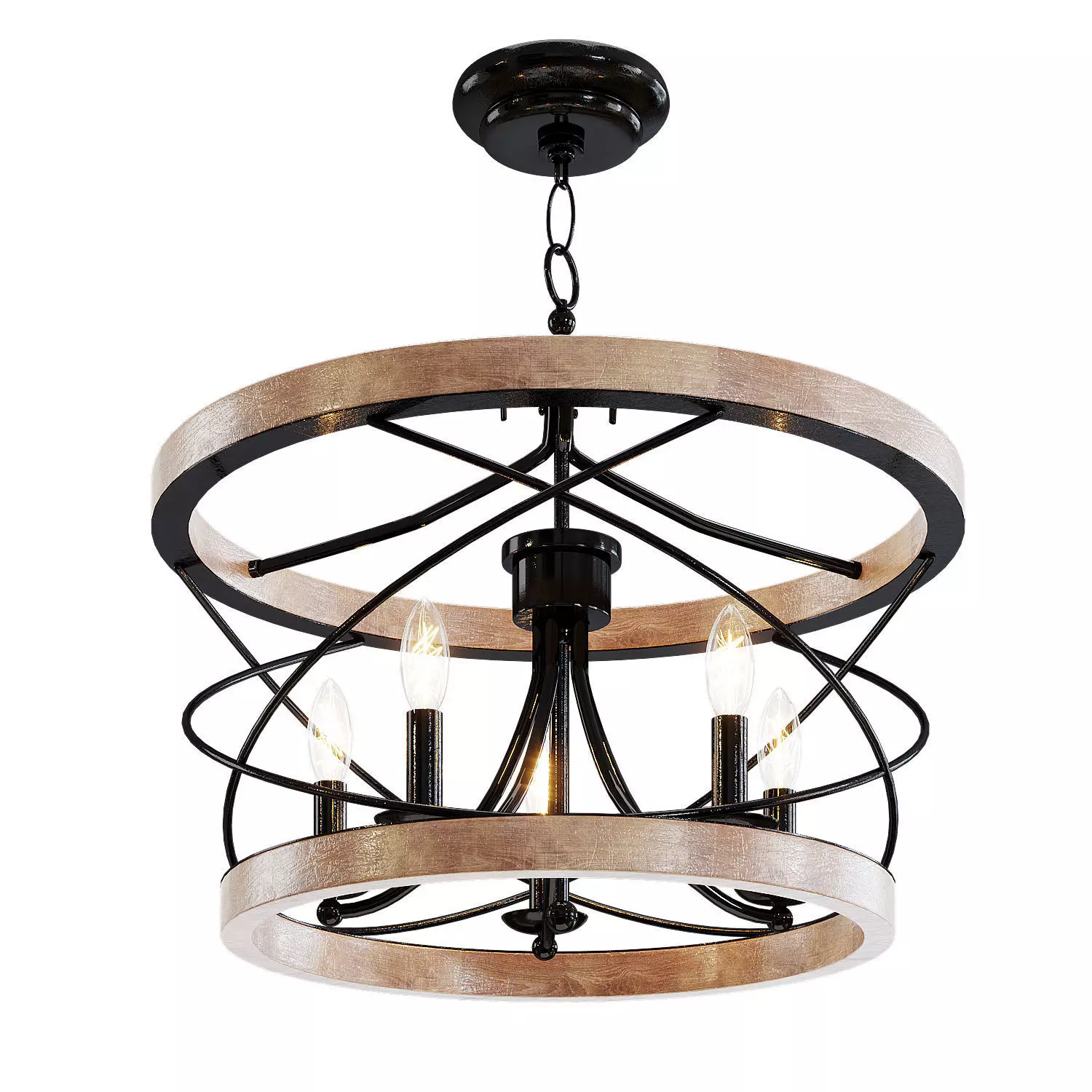 Ambrose 5 Chandelier Light by Laurel Foundry 3D model_0