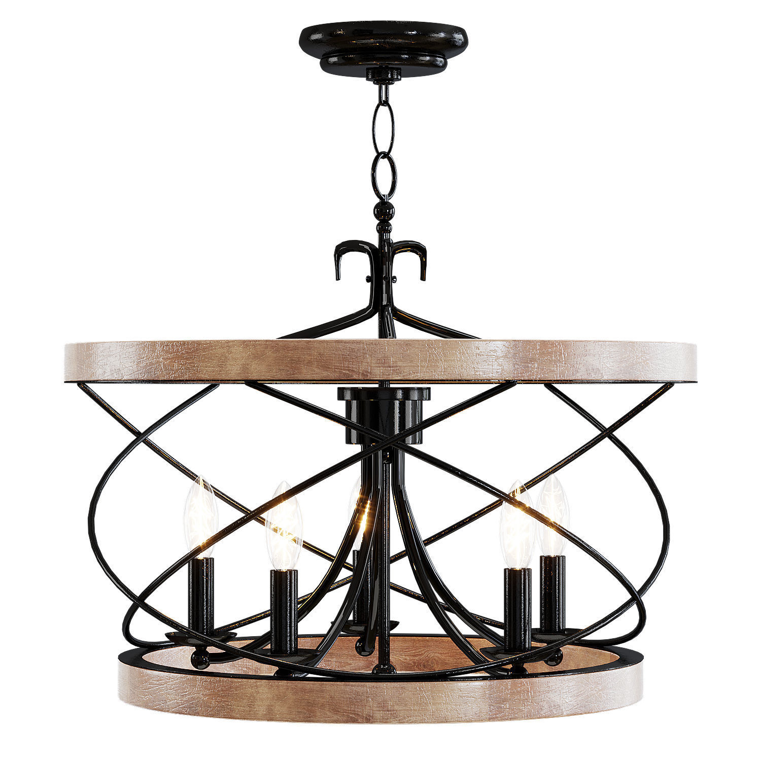 Ambrose 5 Chandelier Light by Laurel Foundry 3D model_2