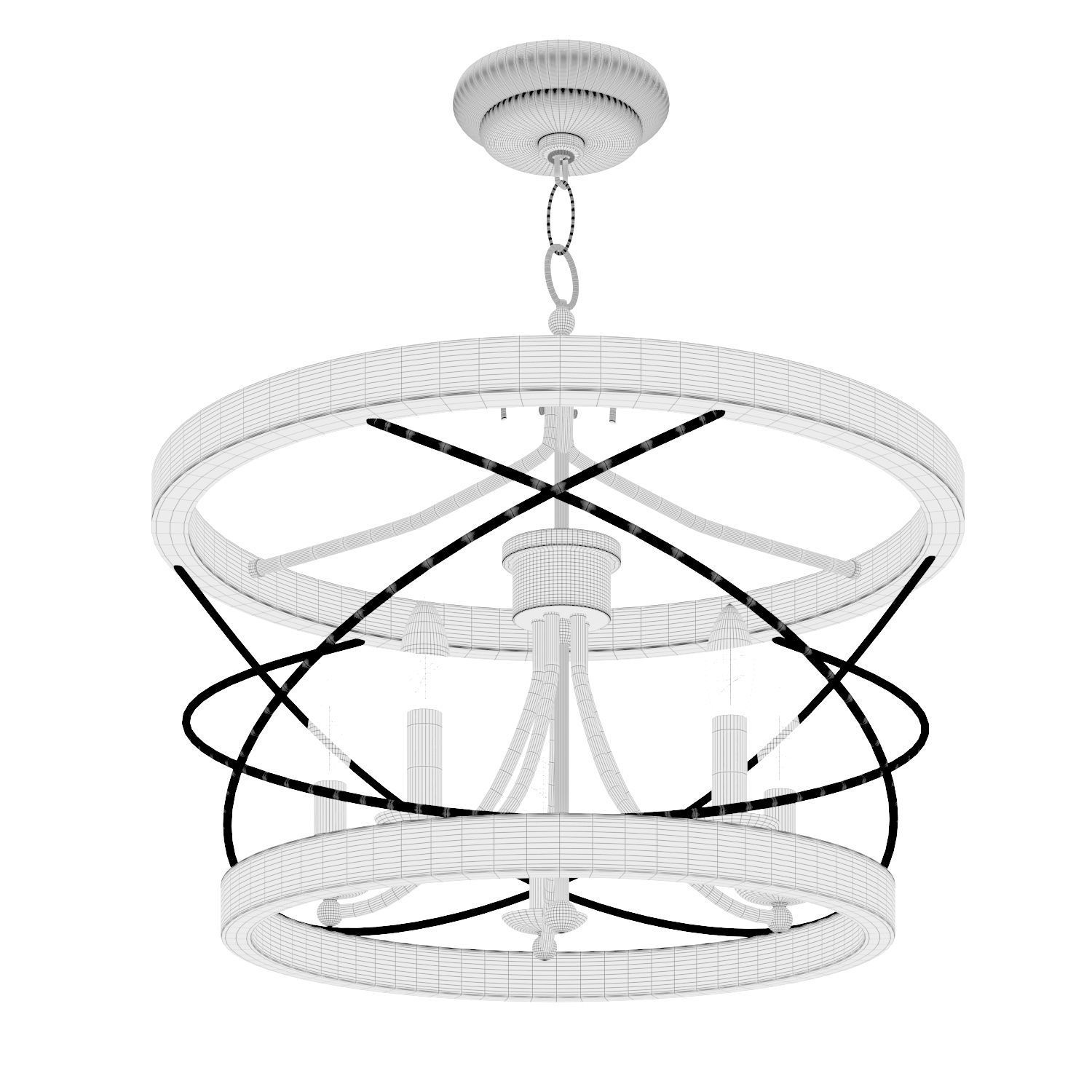 Ambrose 5 Chandelier Light by Laurel Foundry 3D model_4