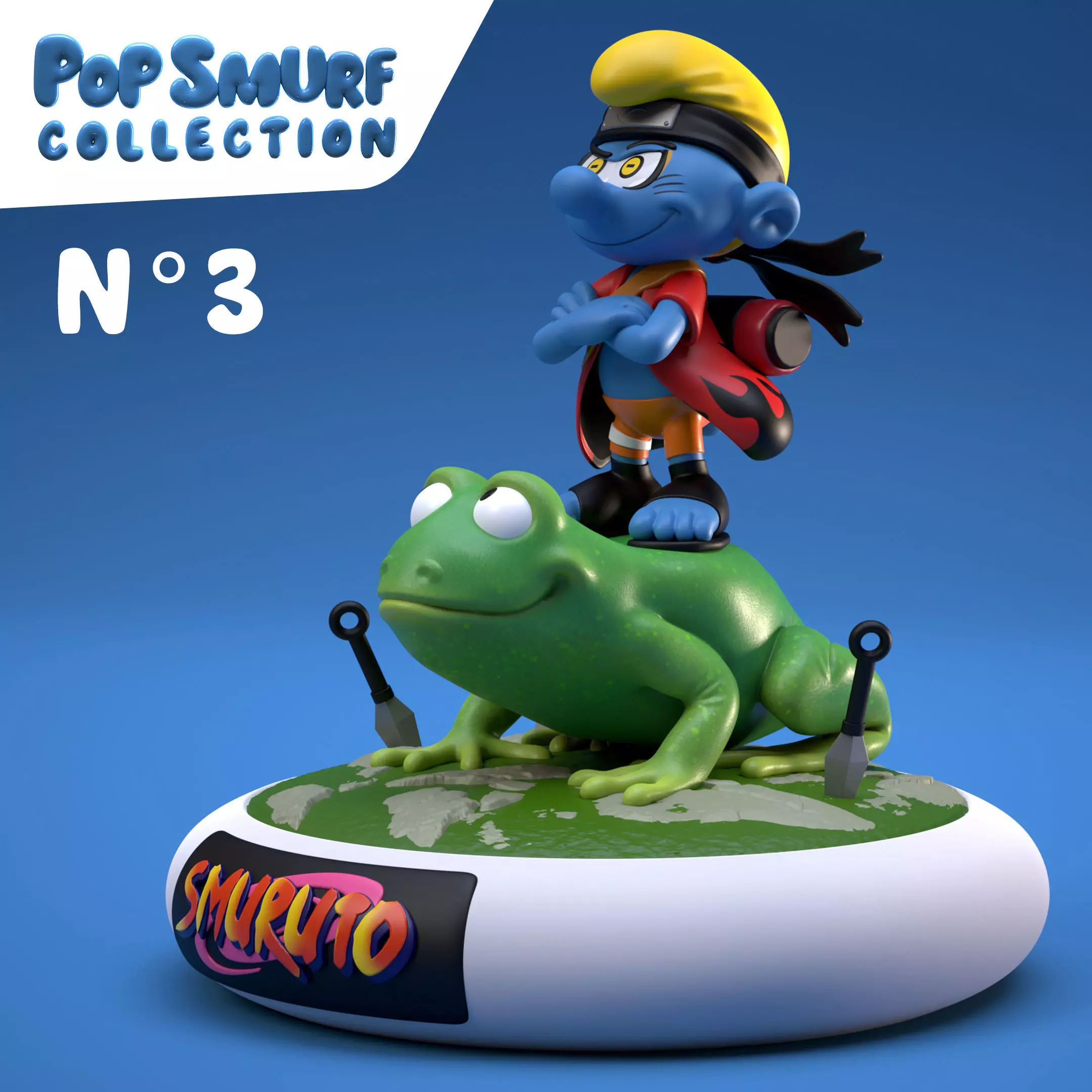 Smuruto Pop Smurf Collection 3D print model 3D print model
