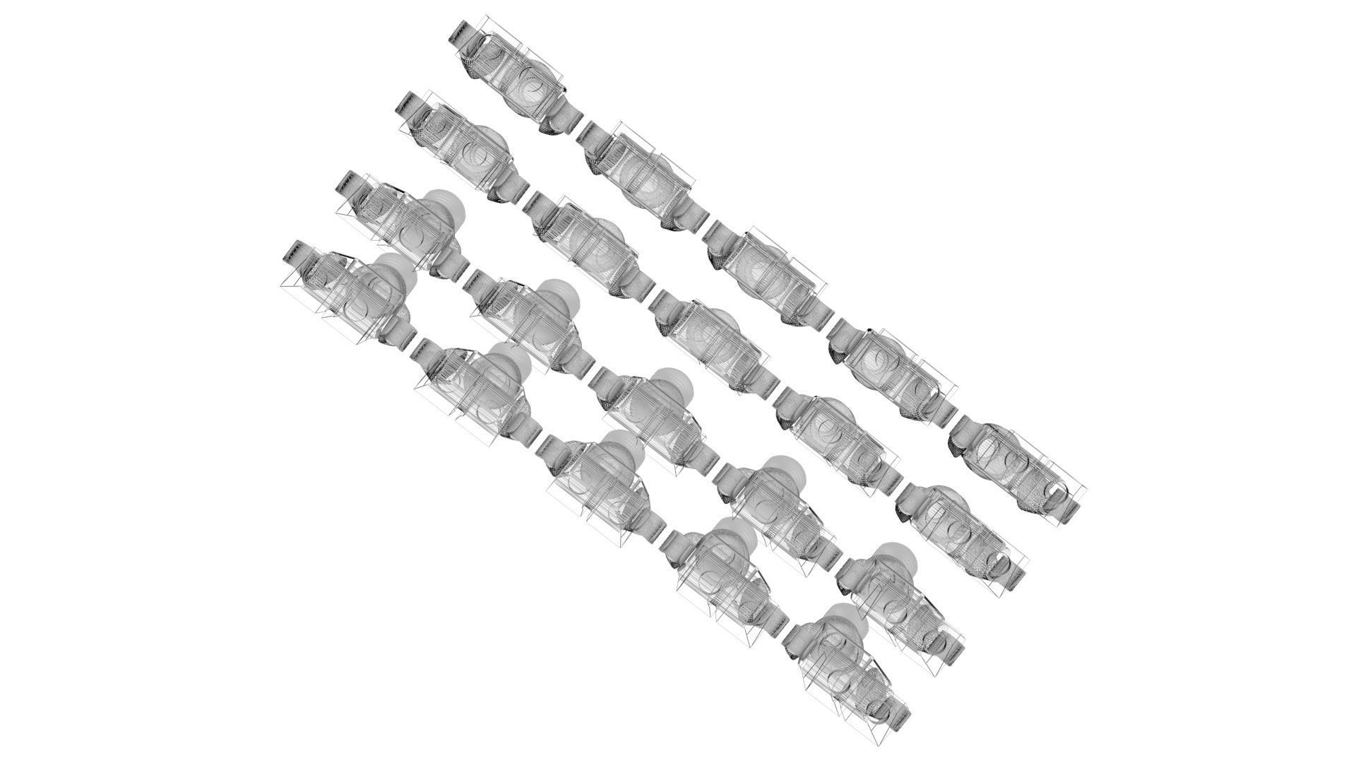 Plastic Lego Mans Set 3D model_17