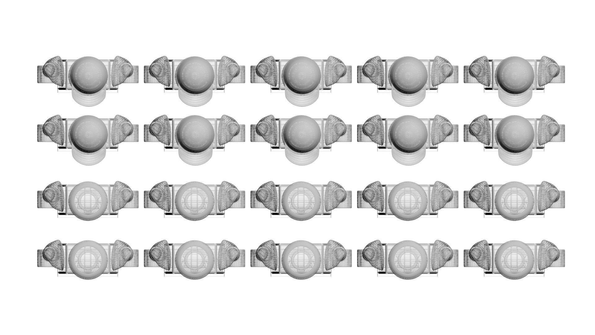 Plastic Lego Mans Set 3D model_19